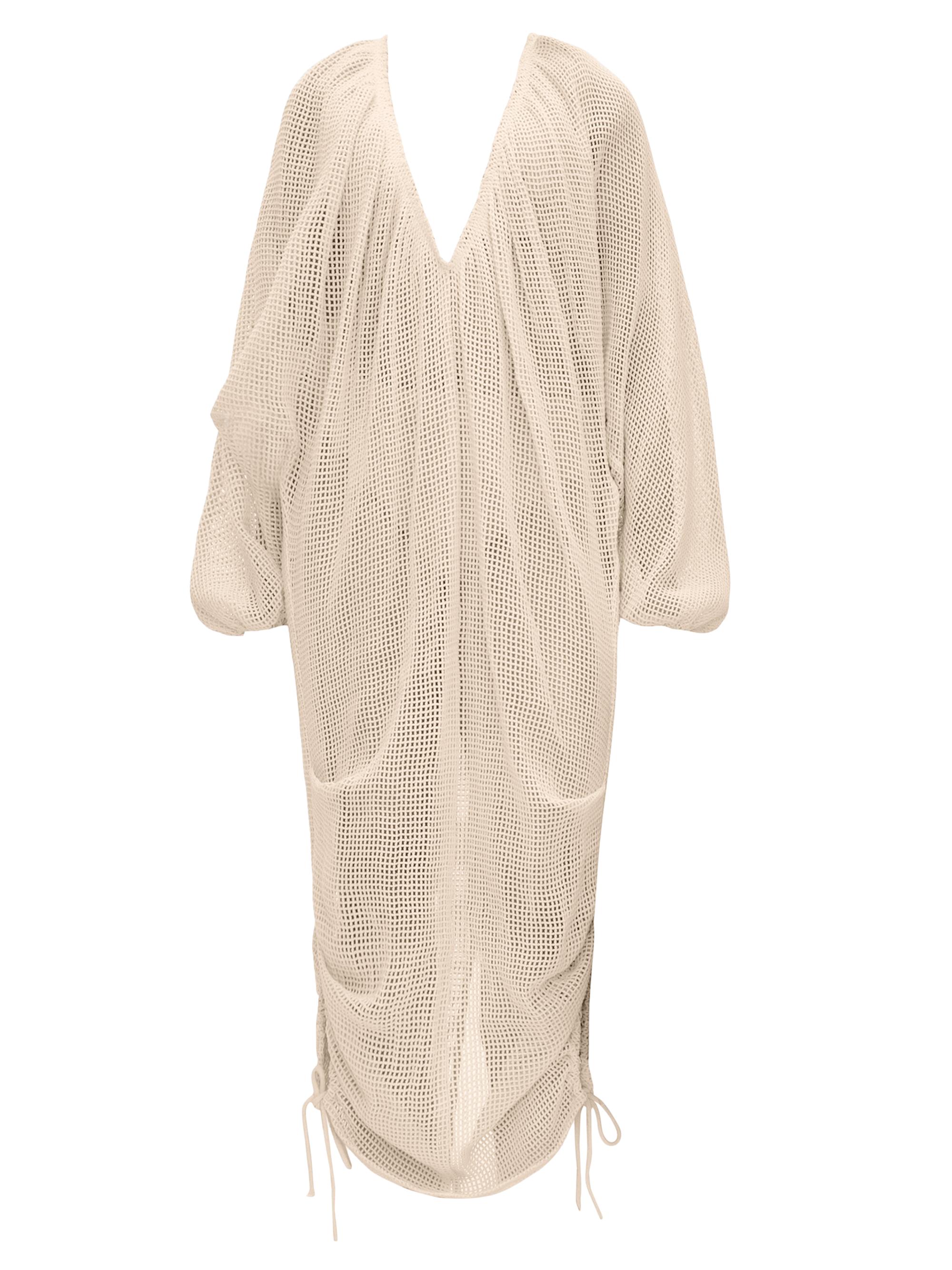 Andrea Iyamah Women's Meta Cotton Mesh V-Neck Maxi Cover-Up - Bone