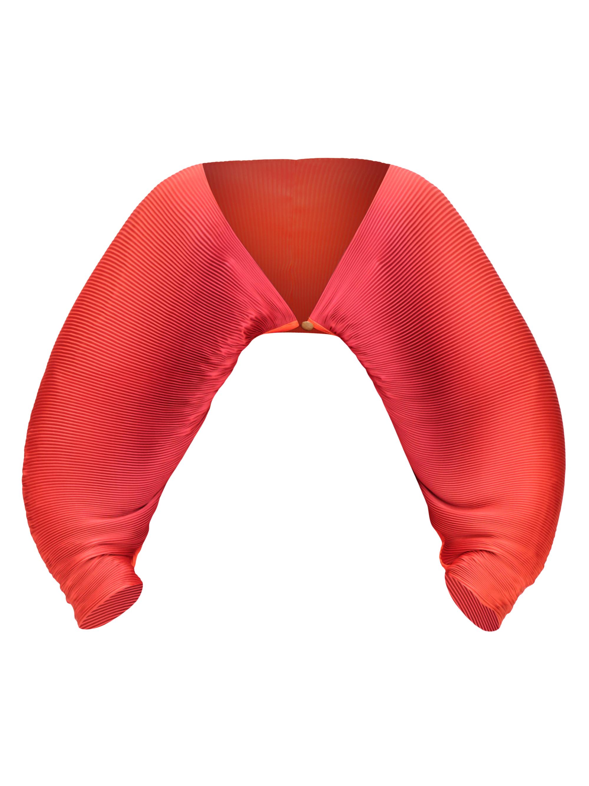 Andrea Iyamah Women's Balu Plissé Crop Top - Adwa Red Print