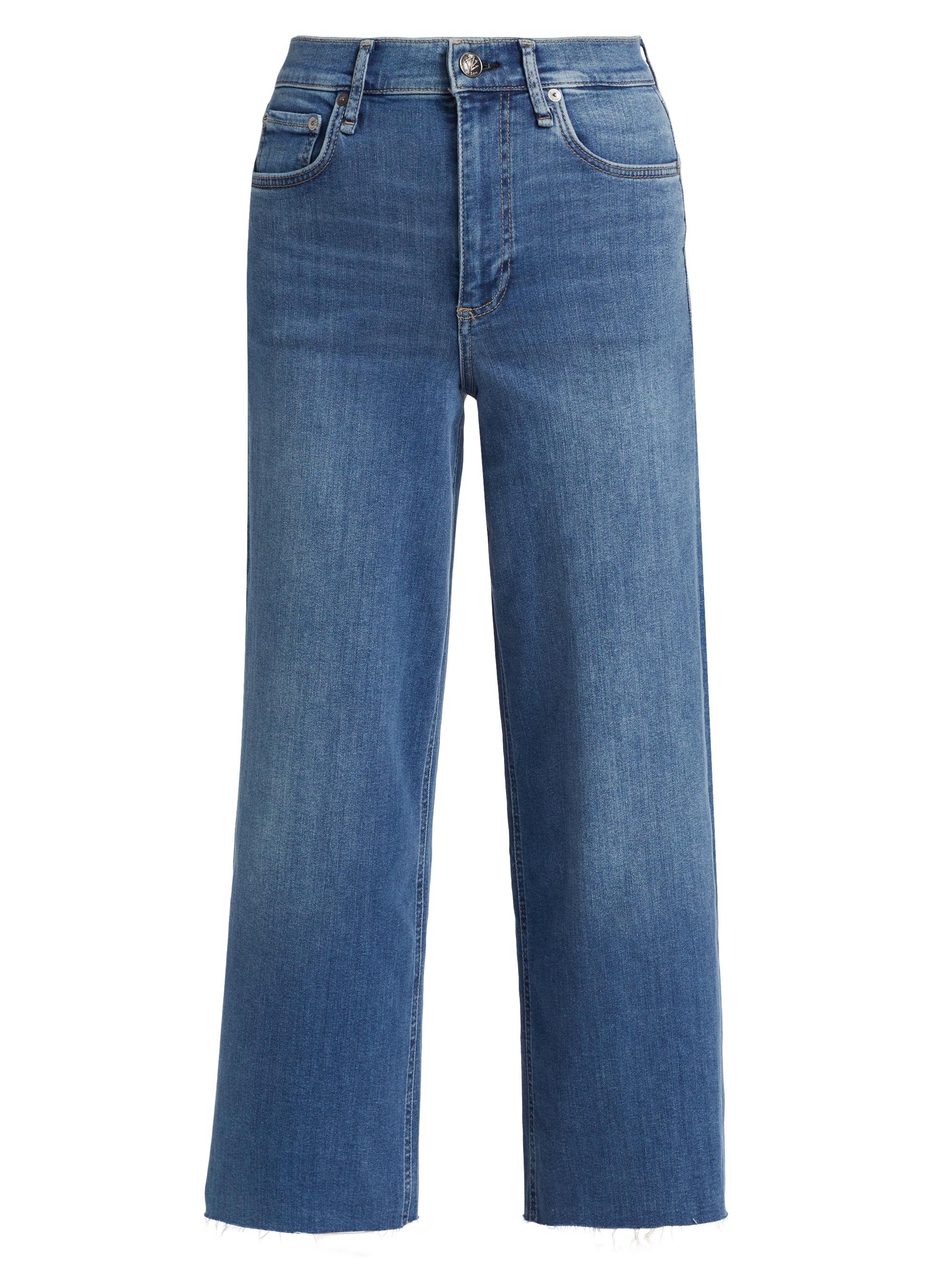 rag & bone Women's Epic Andi High-Rise Ankle Wide Jeans - Scout