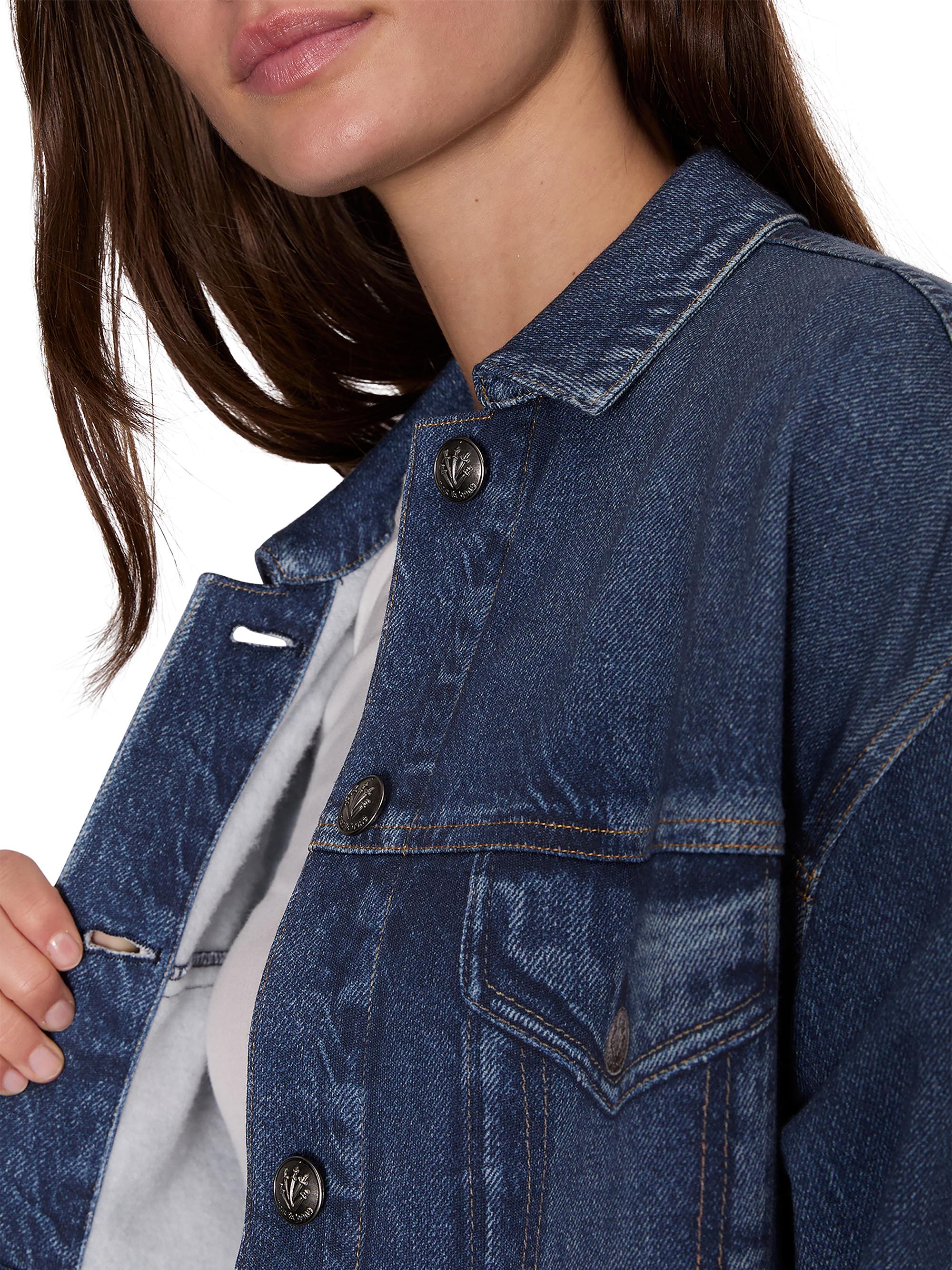 rag & bone Miramar Denim Fleece-Terry Trucker Jacket | Saks Fifth