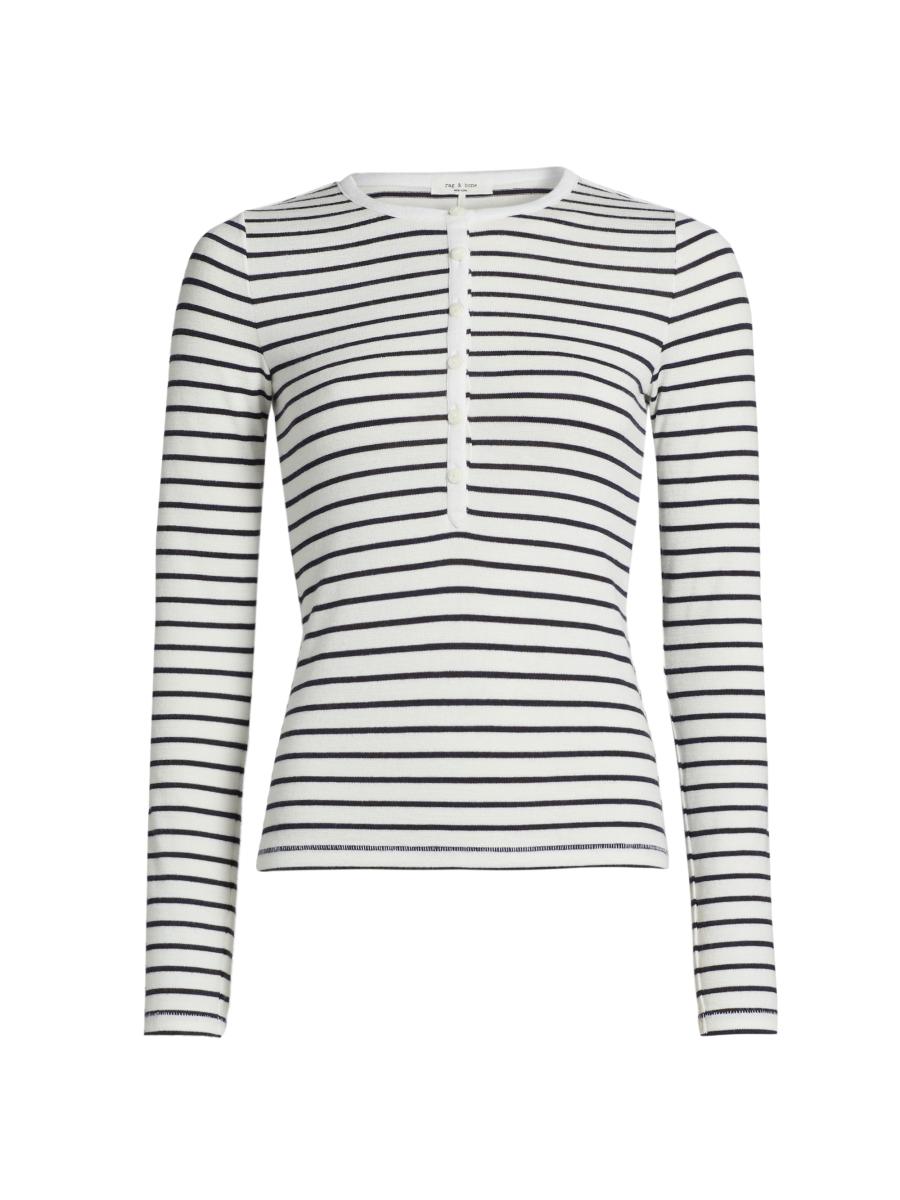 【HI FI FNK】Vu Striped Henley Top Vu Striped Henley Top (2color) - HIFIFNK | 60% - Asian