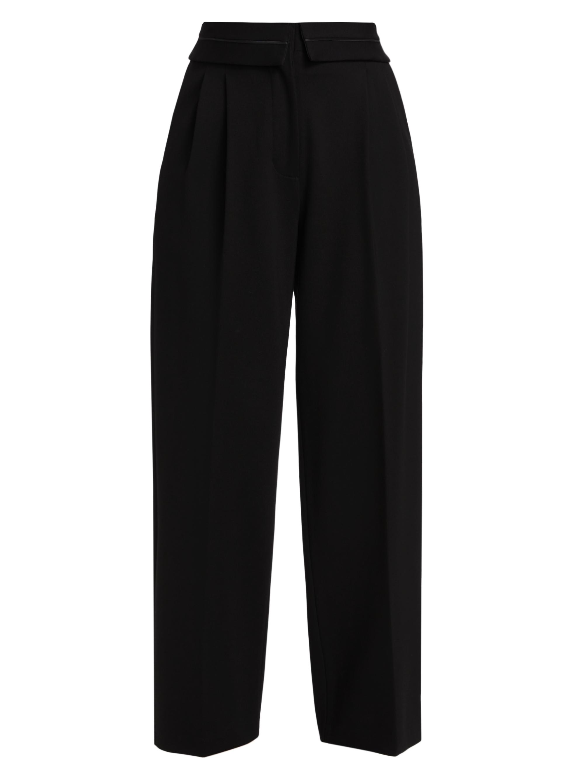 rag & bone Women's Tasha Ponte High-Rise Straight-Leg Pants - Black