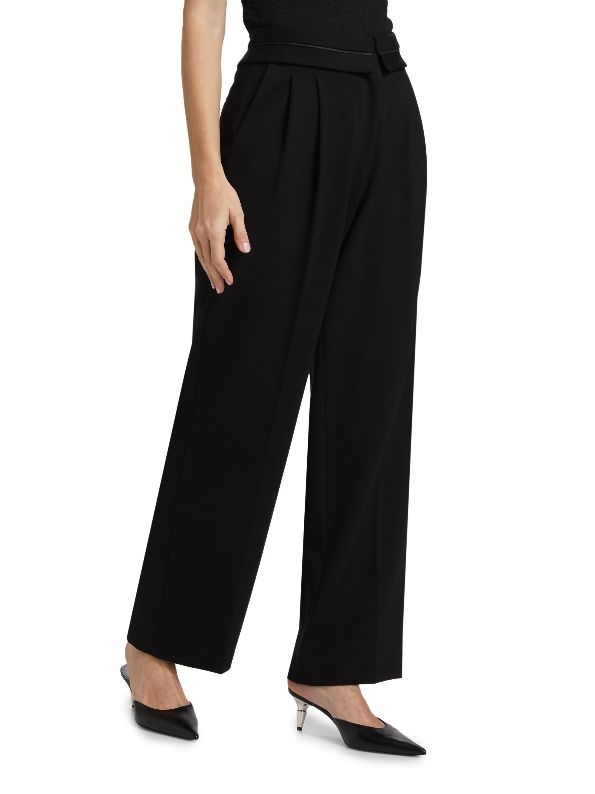 rag & bone Tasha Ponte High-Rise Straight-Leg Pants | Saks Fifth