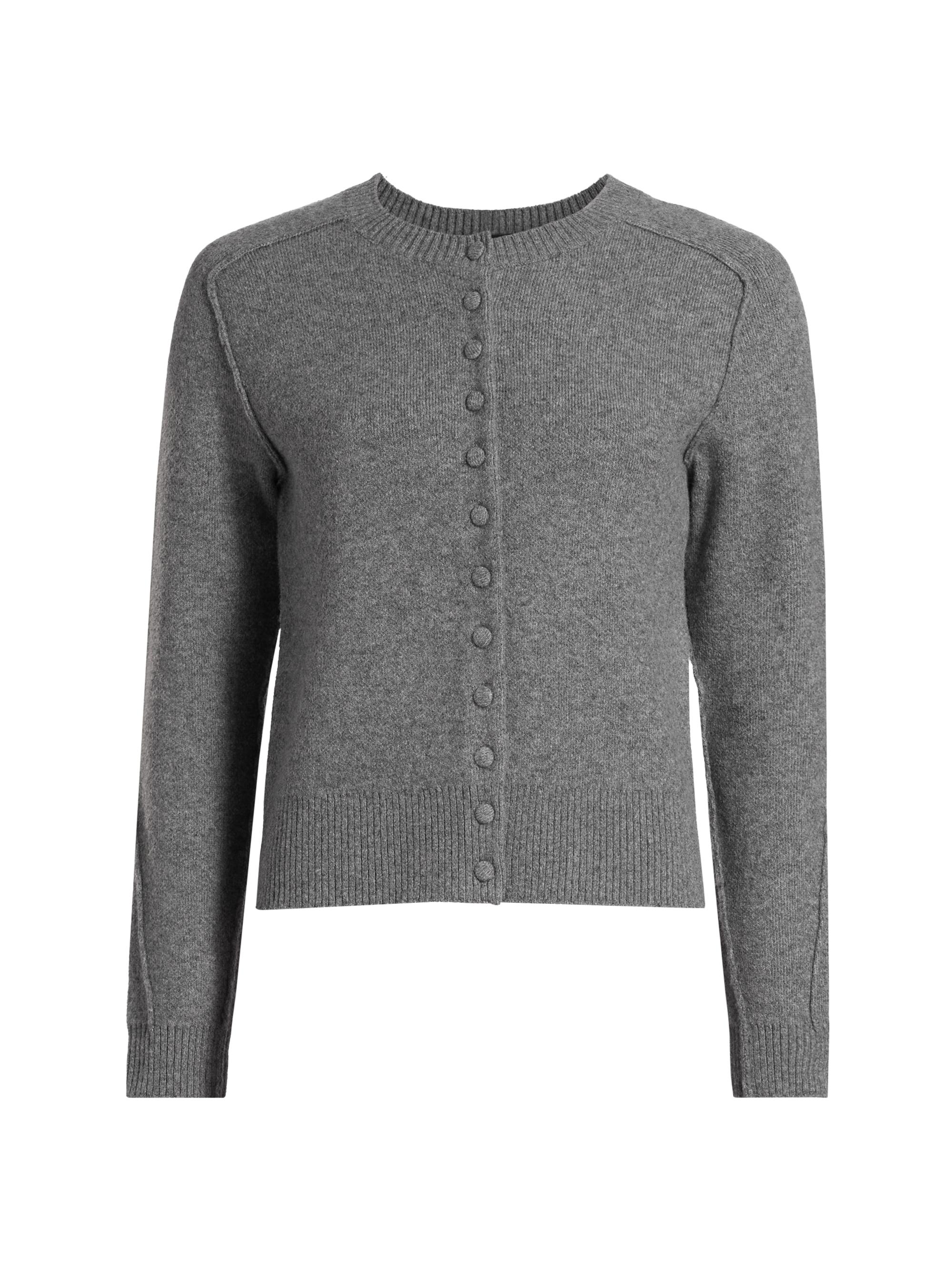 rag & bone Davies Metallic-Trim Crewneck Cardigan | Saks