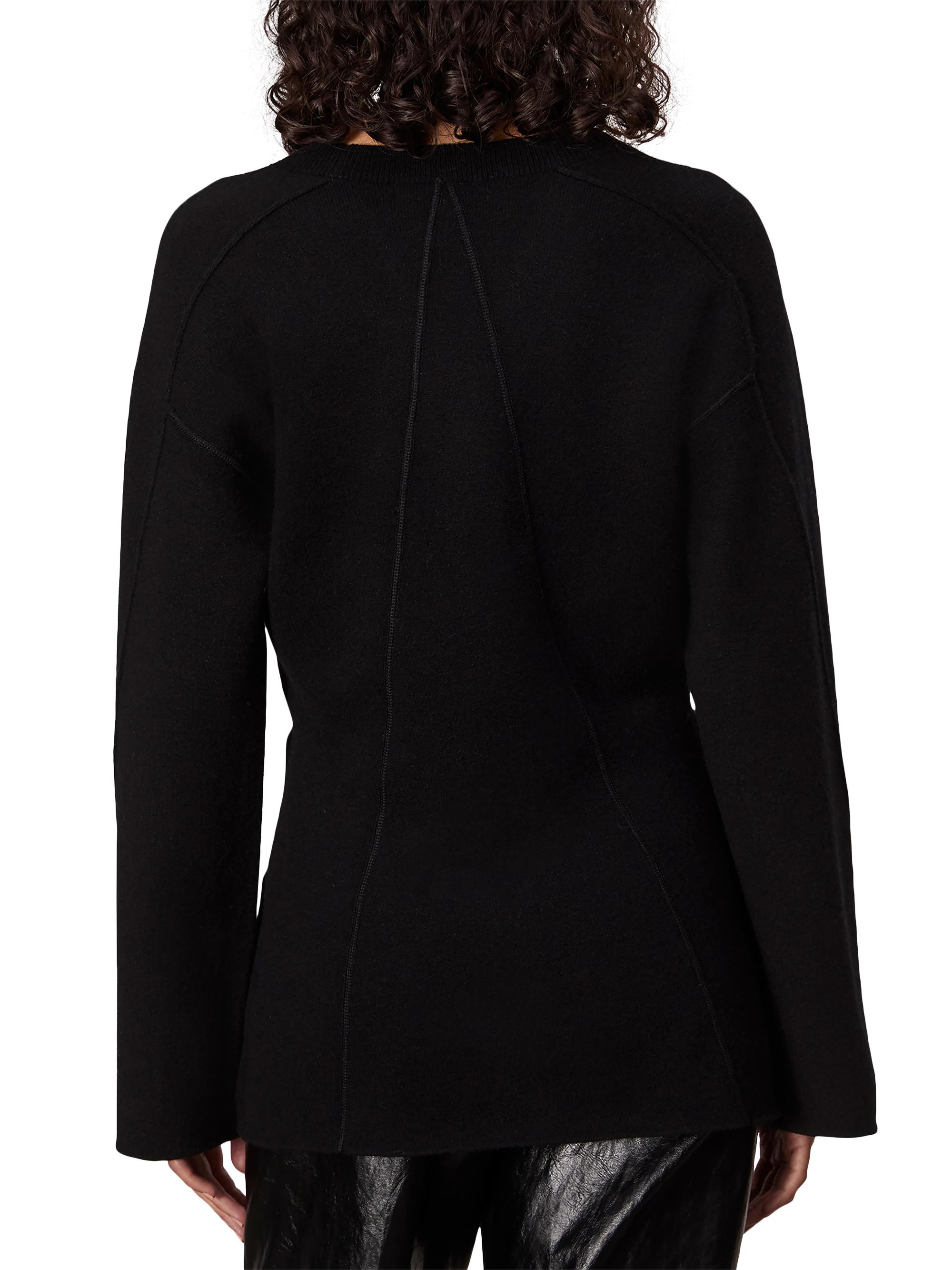 Cardigan Drapé Noir BCBG MAX AZRIA - Taille L, En Laine/modal, Neuf Avec étiquettes