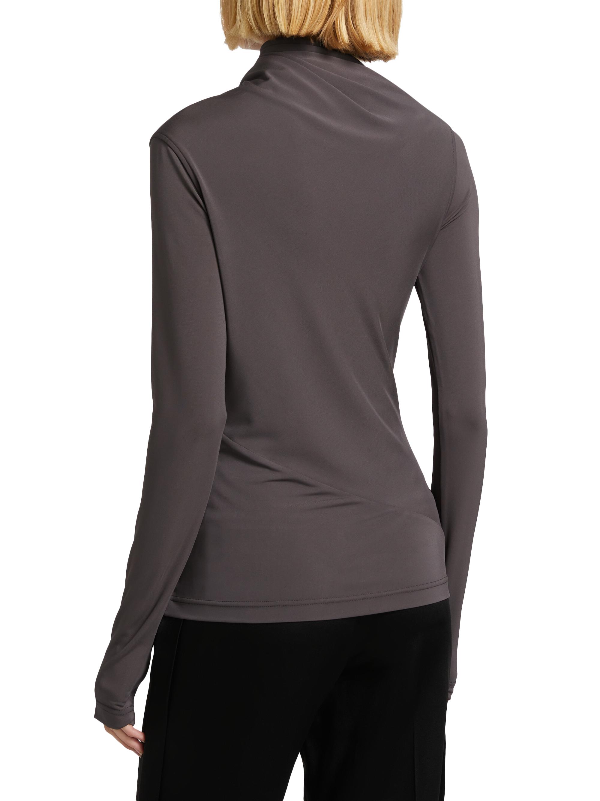 Toteme | 85E00X054PA | Anthracite | Women's Draped Jersey Long