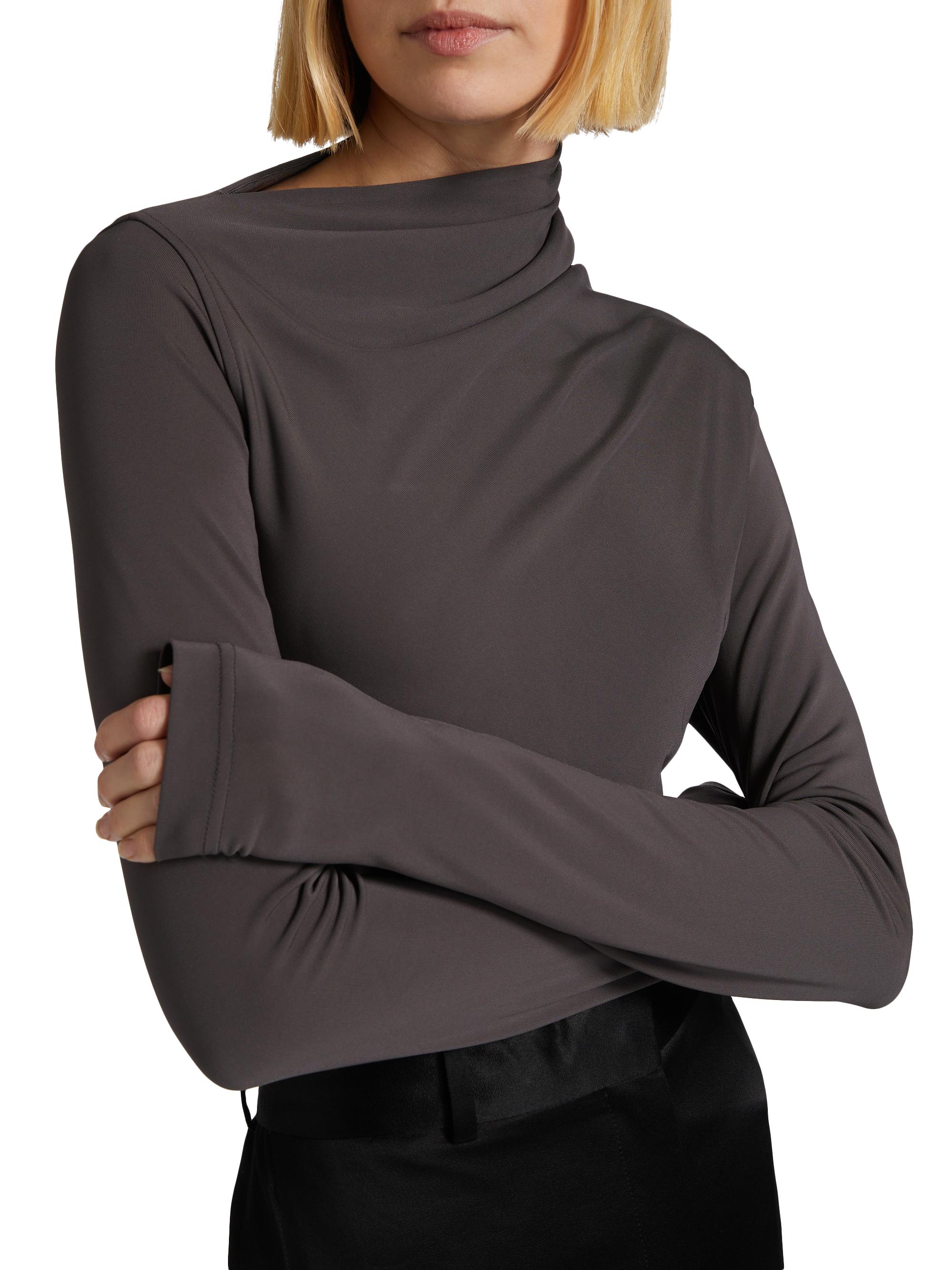 Toteme | 85E00X054PA | Anthracite | Women's Draped Jersey Long