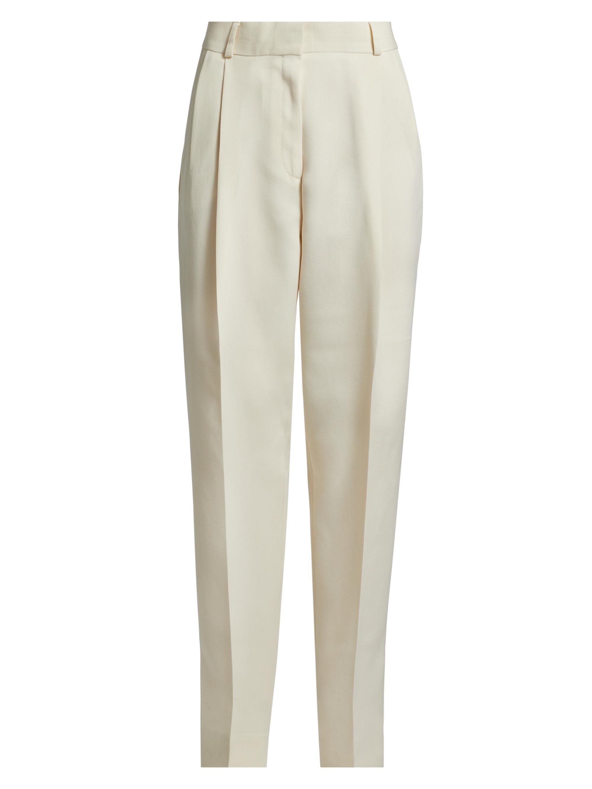 Toteme Women's Double-Pleated Tailored Trousers - Snow