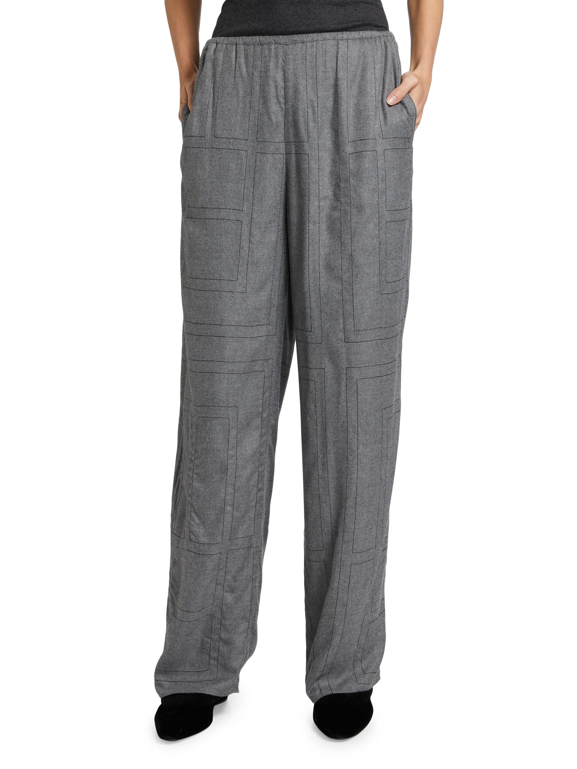 Toteme Monogram Flannel Pajama Pants | Saks Fifth Avenue