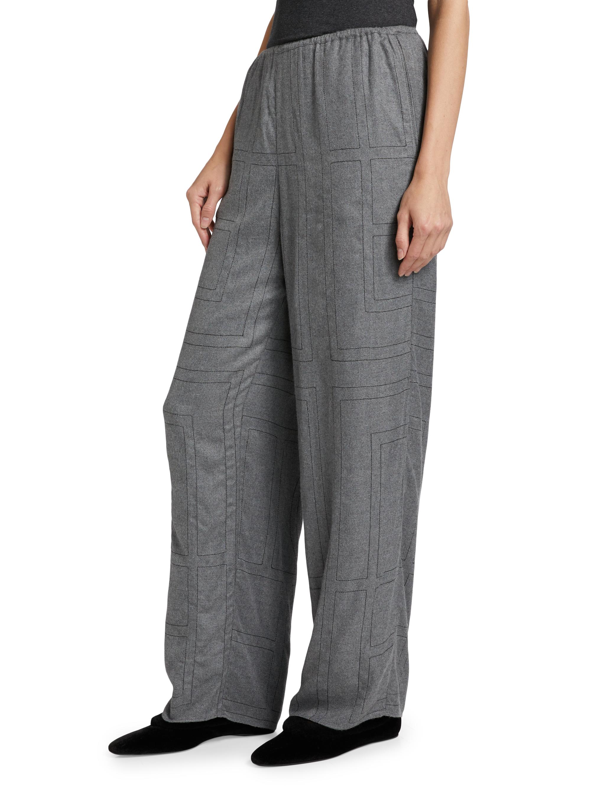 Toteme Monogram Flannel Pajama Pants | Saks Fifth Avenue