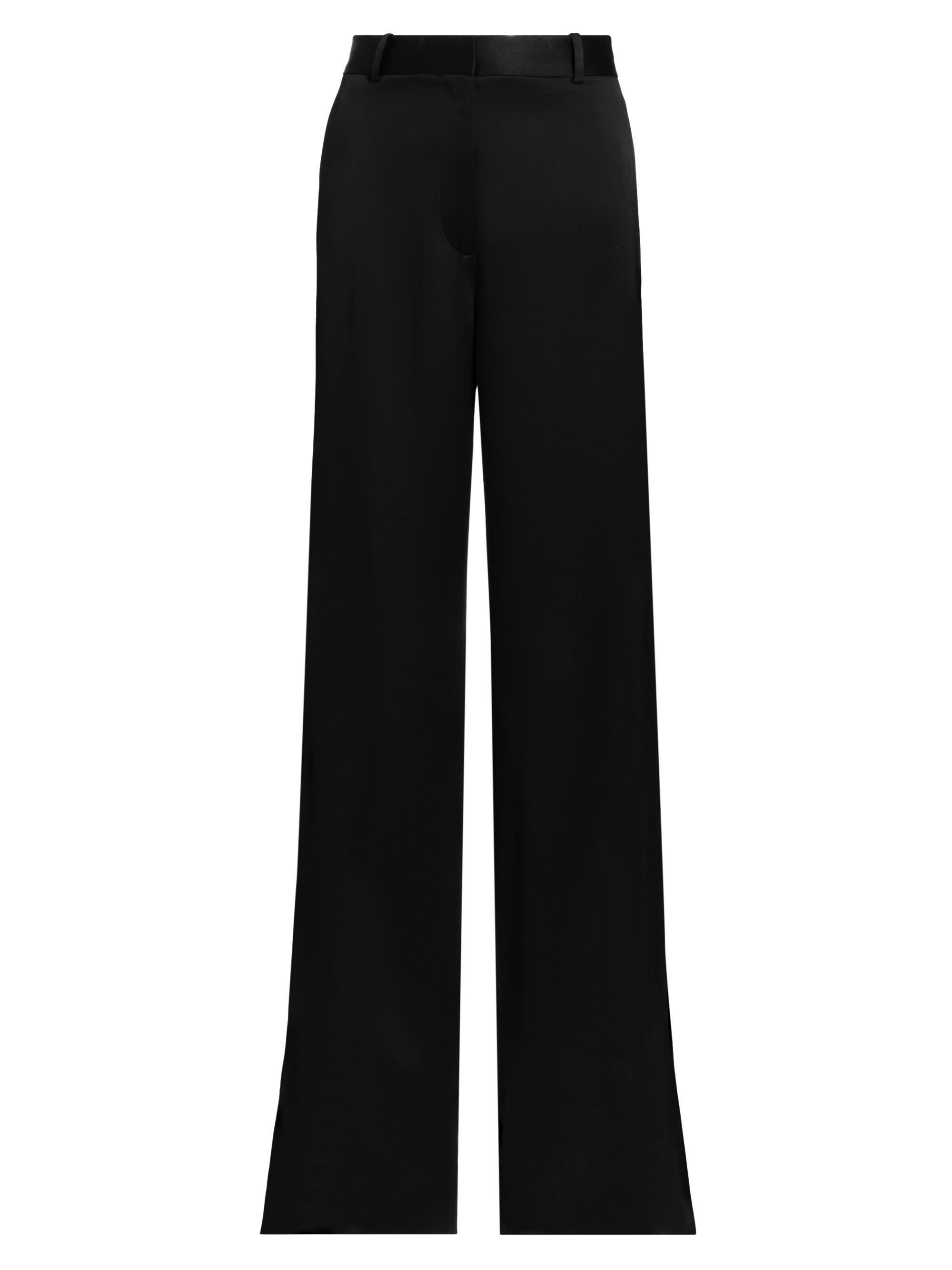 Toteme Women's Cuff-Slit Slouch Trousers - Black