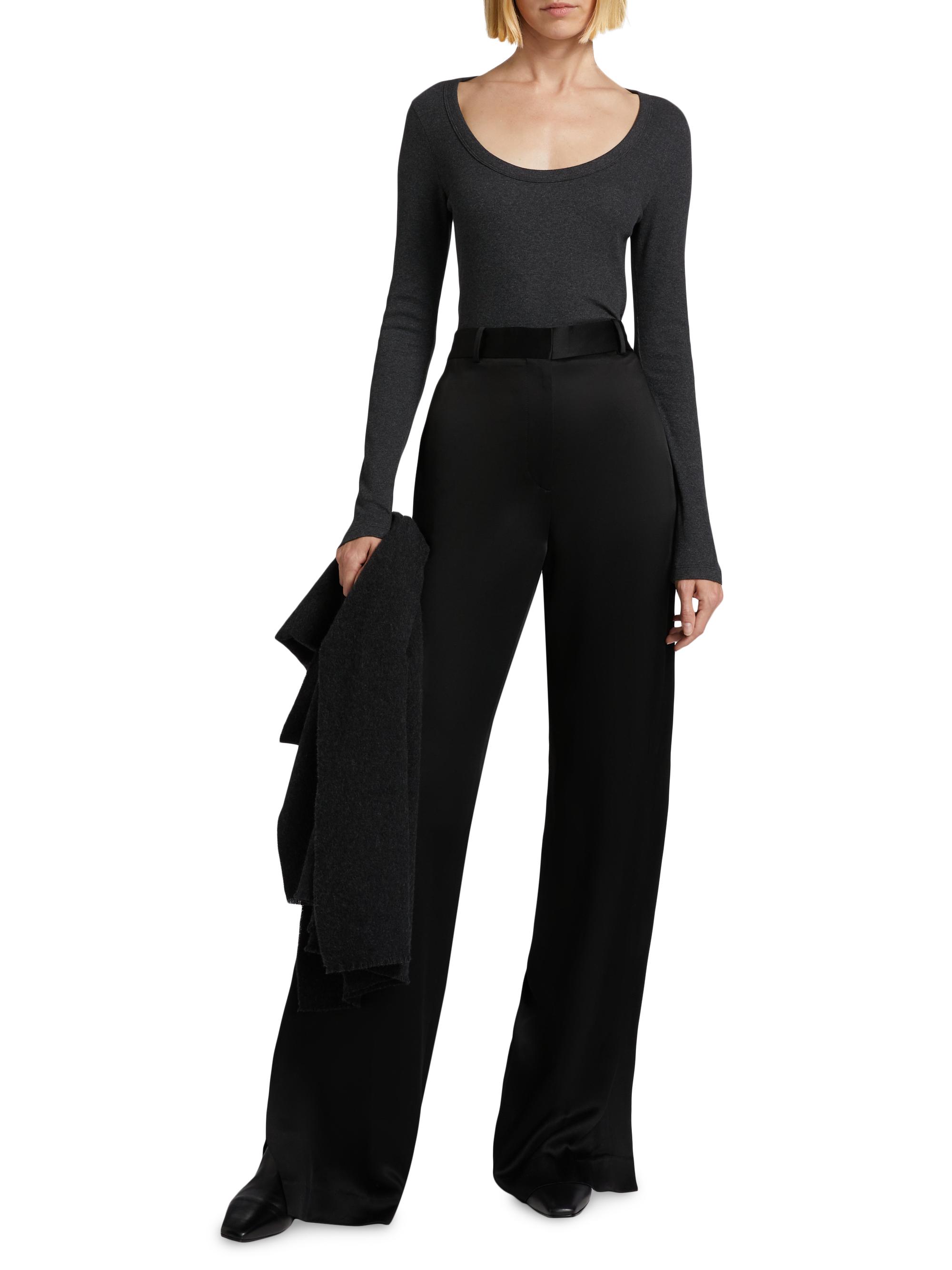 Toteme Cuff-Slit Slouch Trousers | Saks Fifth Avenue