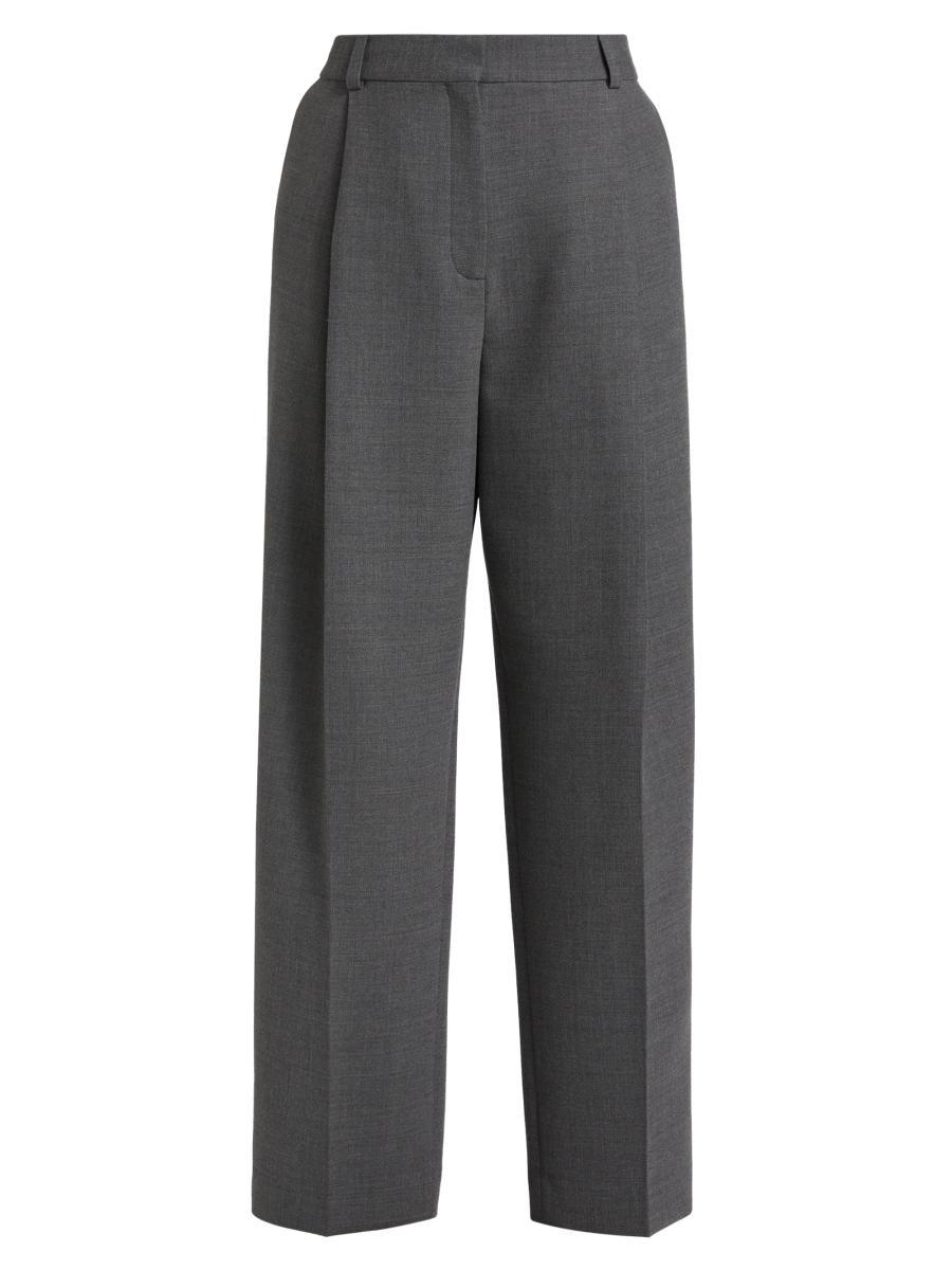 【送料&関税込】TotAme Trouser Toteme Pleated Straight Trousers | Saks Fifth Avenue
