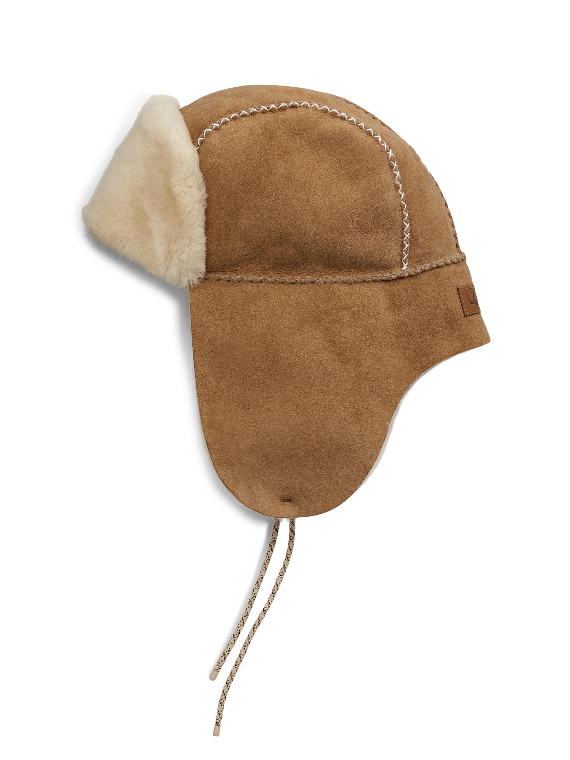UGG Stitched Sheepskin Trapper Hat | Saks Fifth Avenue