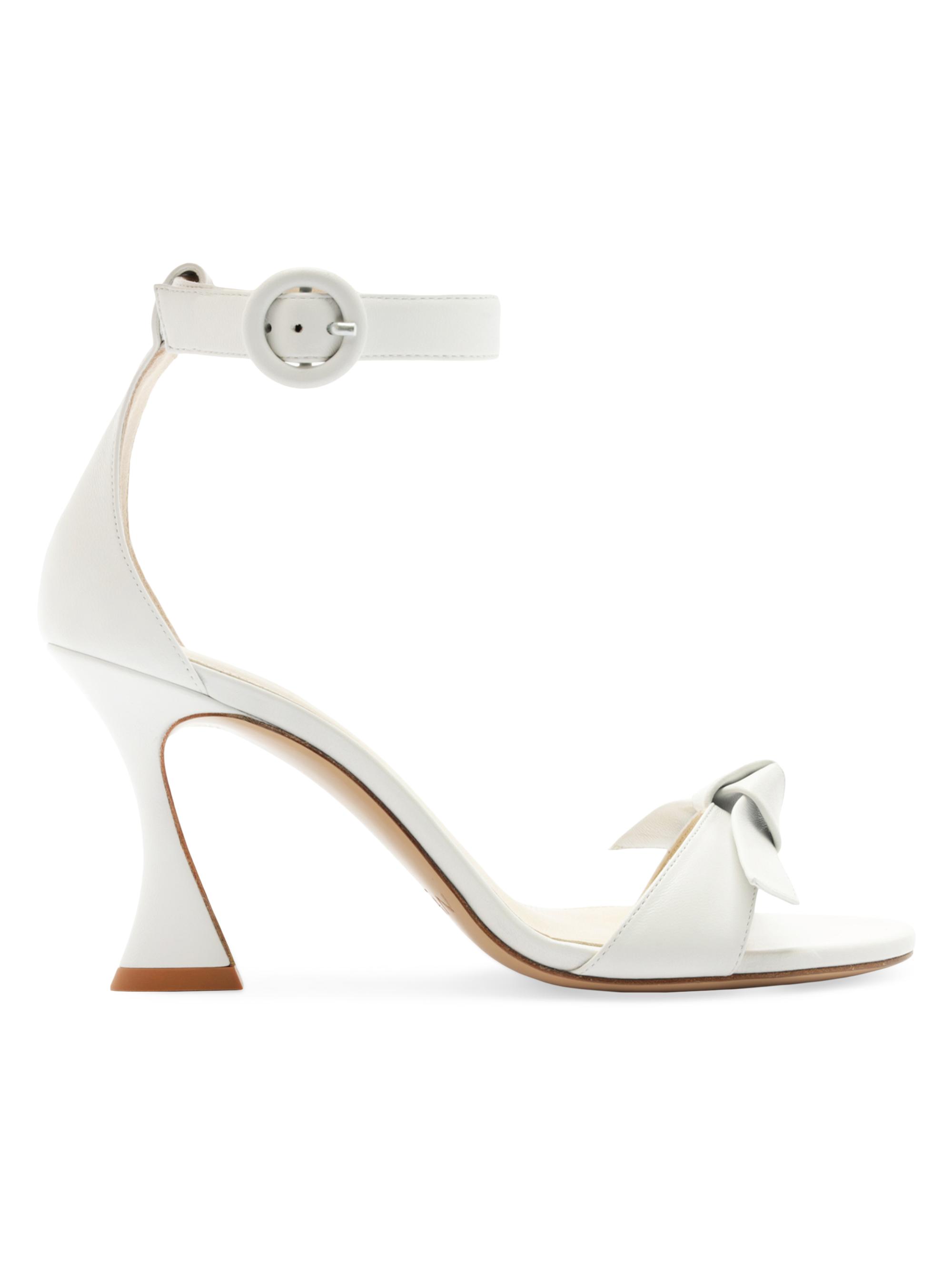 Alexandre Birman Women's Clarita Buckle 85MM Leather Sandals - White