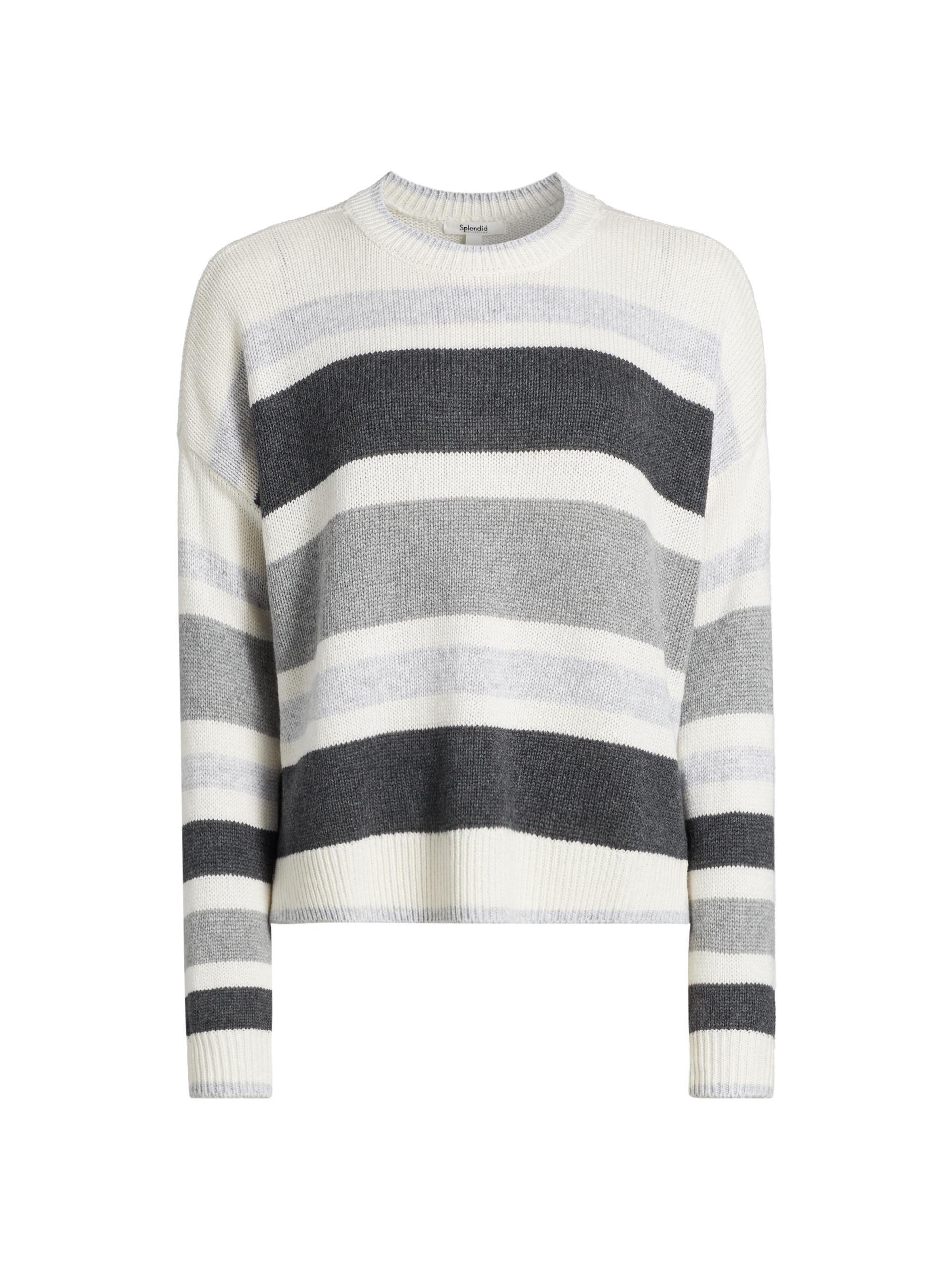 Splendid Women's Maura Striped Wool-Blend Sweater - Black White Multi