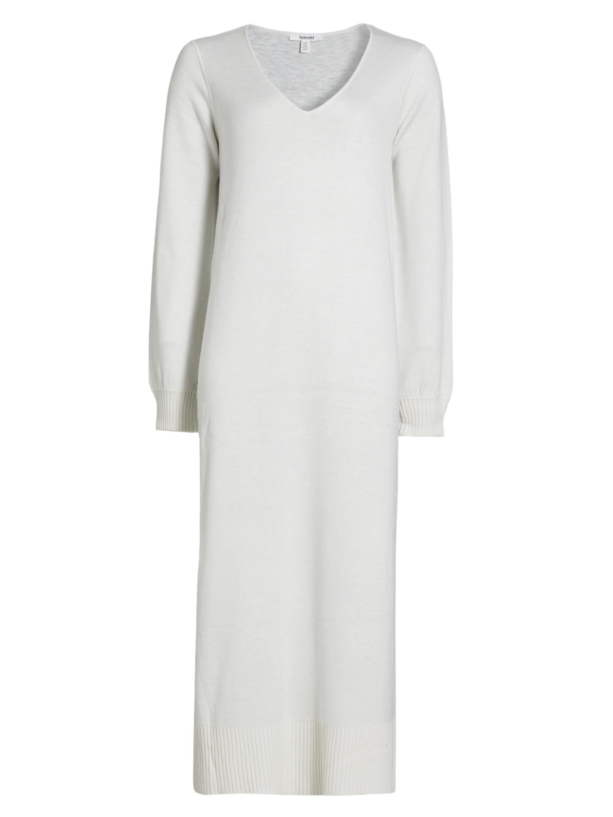 Splendid Women's Renee Knit V-Neck Sweaterdress - Pale Oak