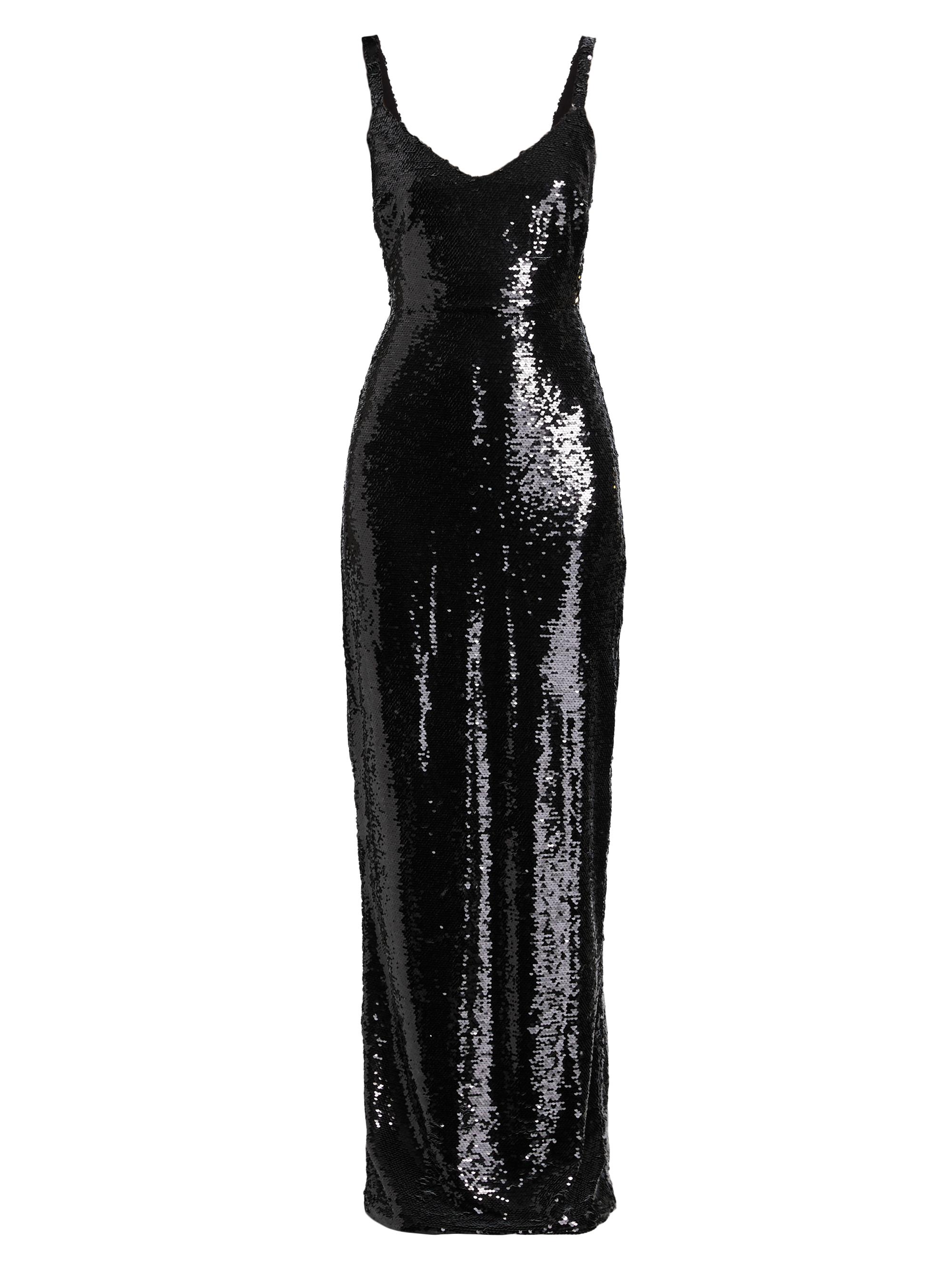 L'AGENCE Karma Sequined Sleeveless Maxi Dress Saks Fifth