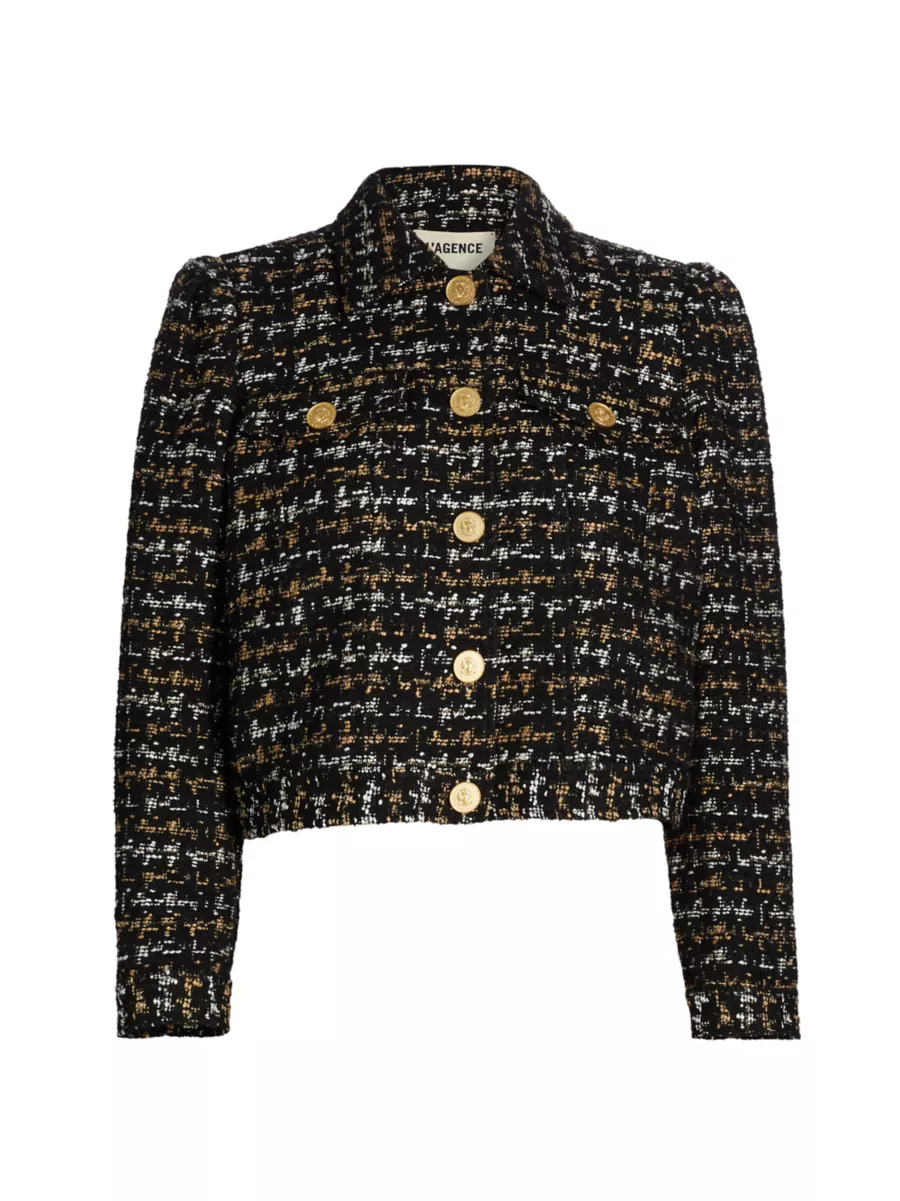 Shop L'AGENCE Kasey Tweed Jacket | Saks Fifth Avenue Shop L'AGENCE Kasey Tweed Jacket | Saks Fifth Avenue
