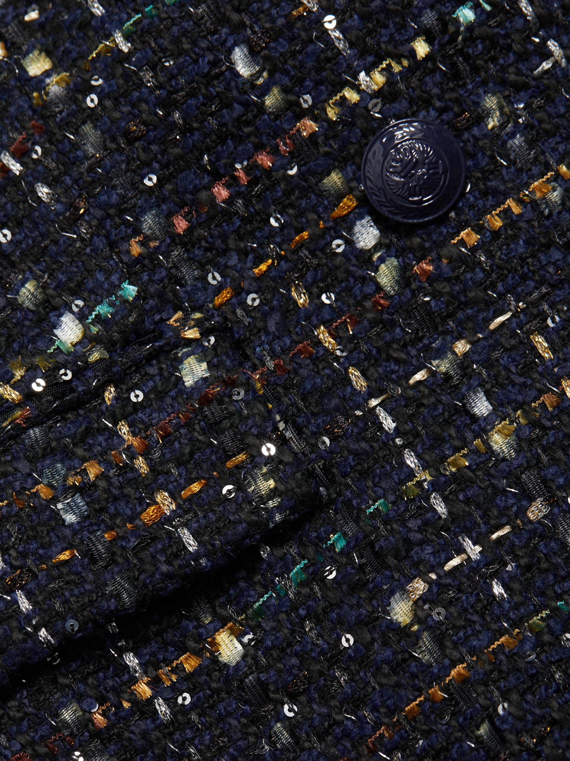 L'AGENCE Jayda Tweed Double-Breasted Blazer | Saks Fifth Avenue