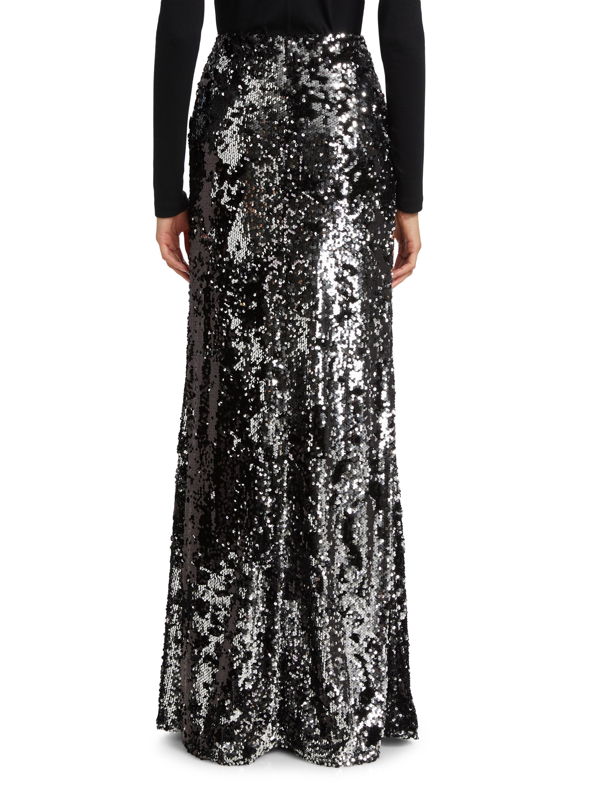L'AGENCE Zeta Sequined Maxi Skirt | Saks Fifth Avenue