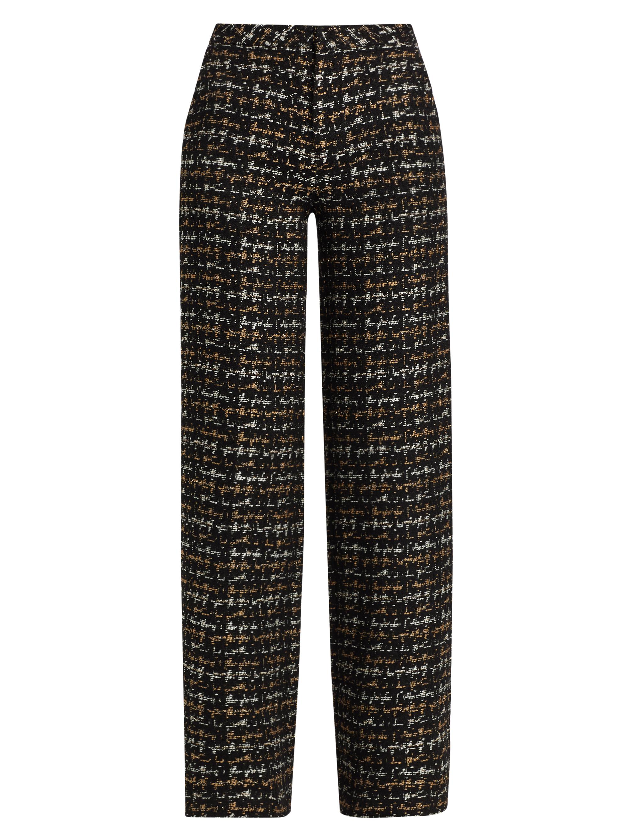 パンツ ANDWANG Tweed classic mini pants 0400021913401_BLACKTANTWEED?