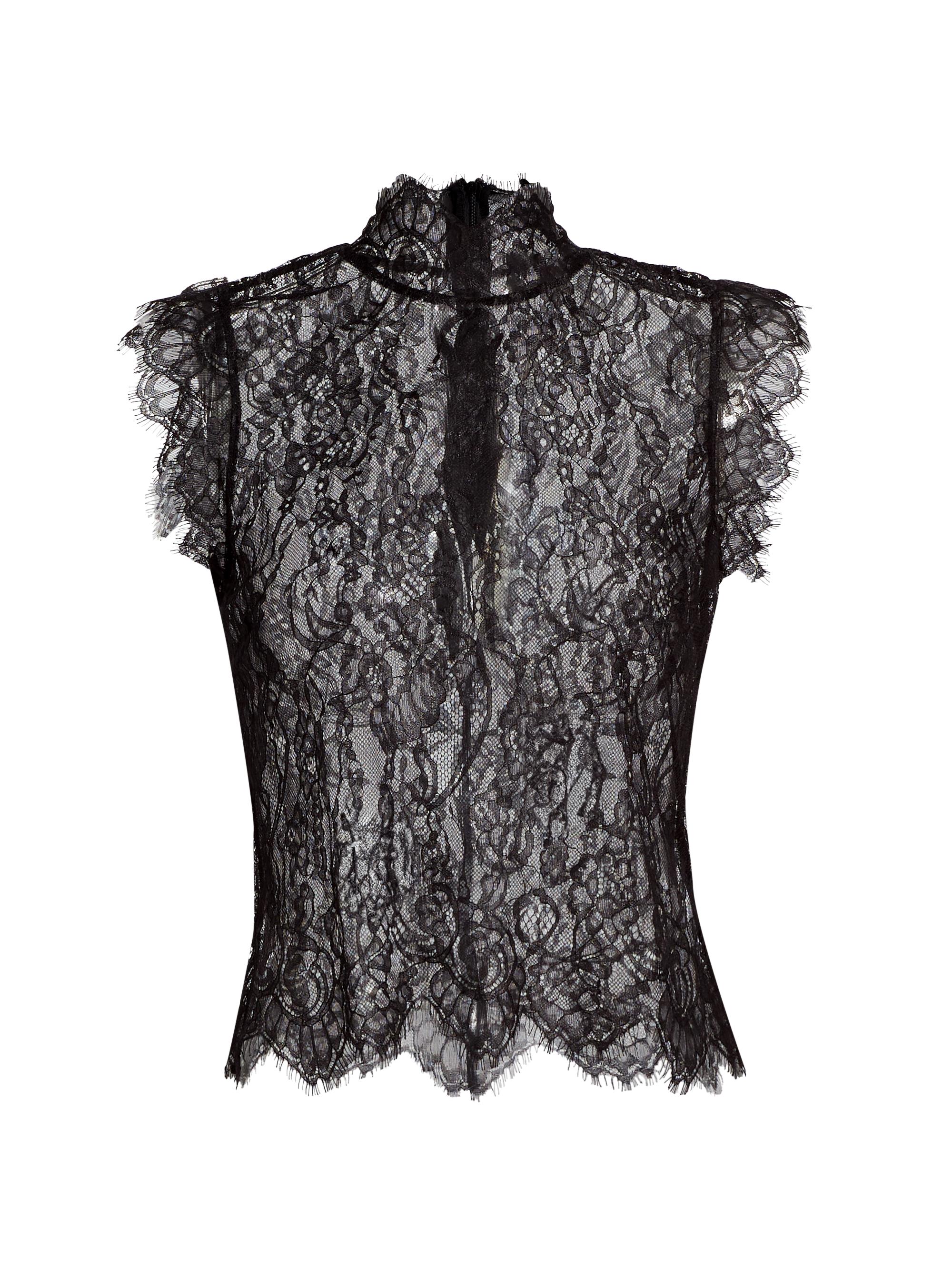 L'AGENCE Tours Lace Sleeveless Top | Saks Fifth Avenue
