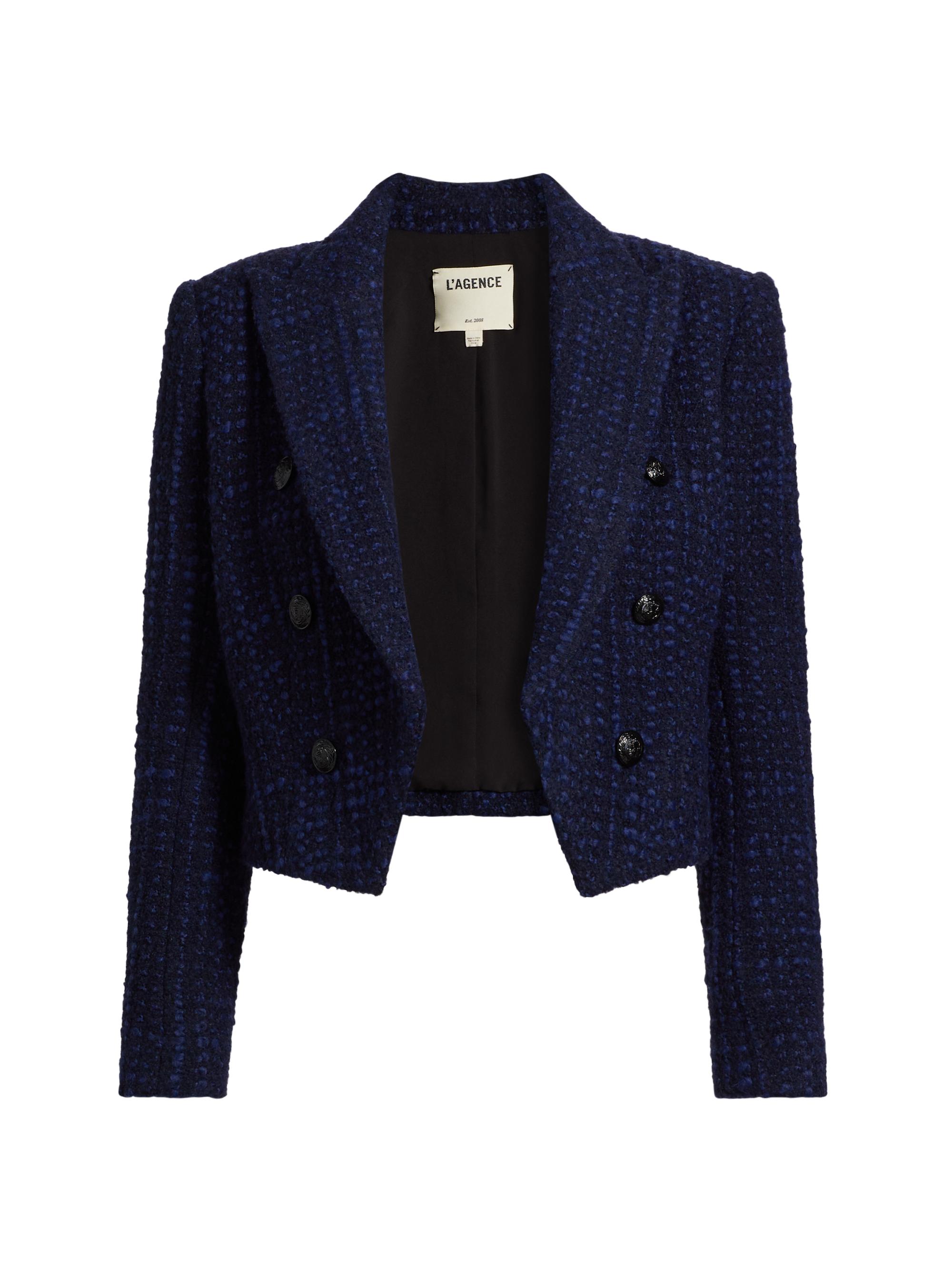 L'AGENCE Women's Lila Boxy Blazer - Midnight Blue