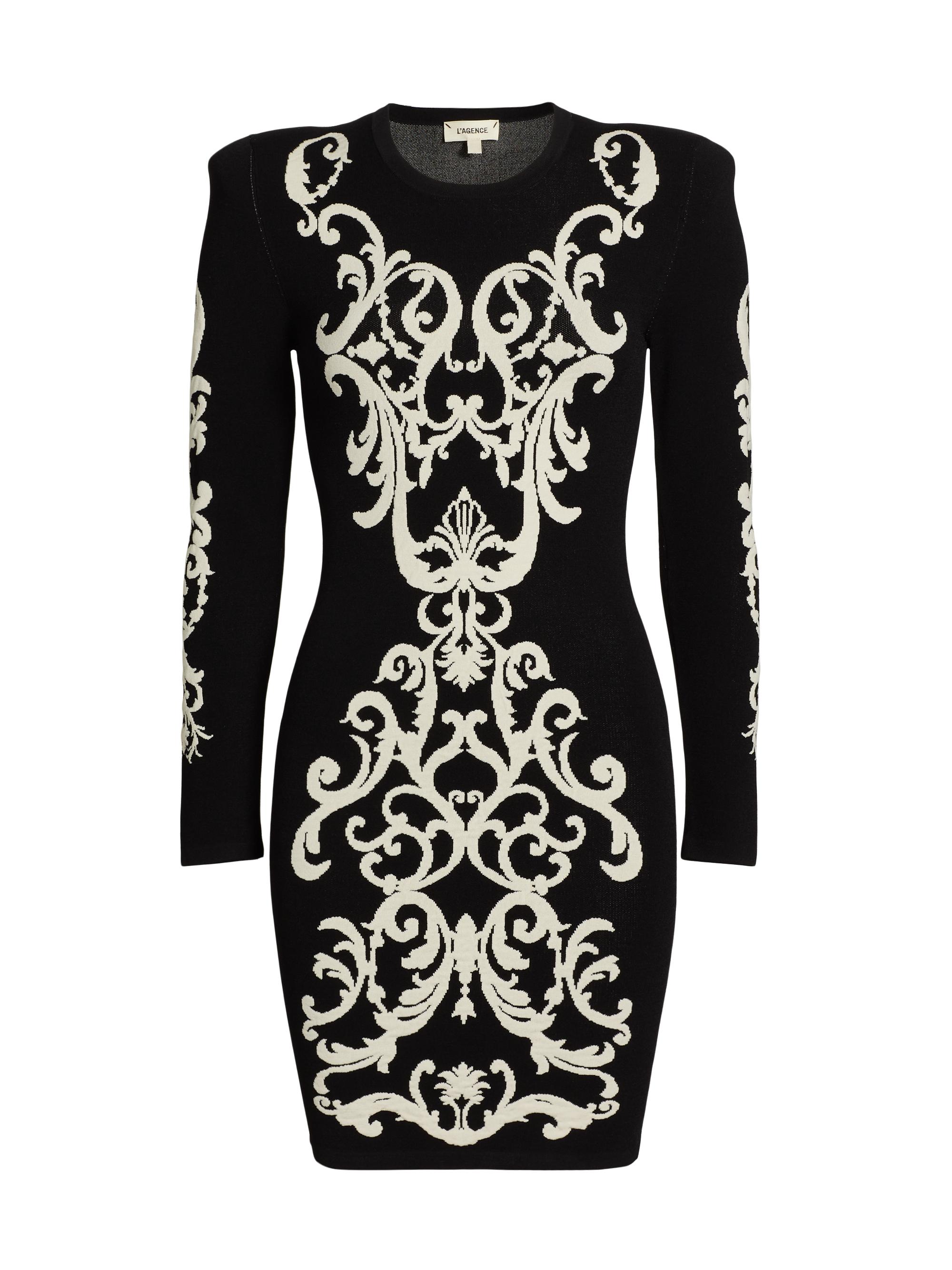 L'AGENCE Amadi Jacquard Minidress | Saks Fifth Avenue
