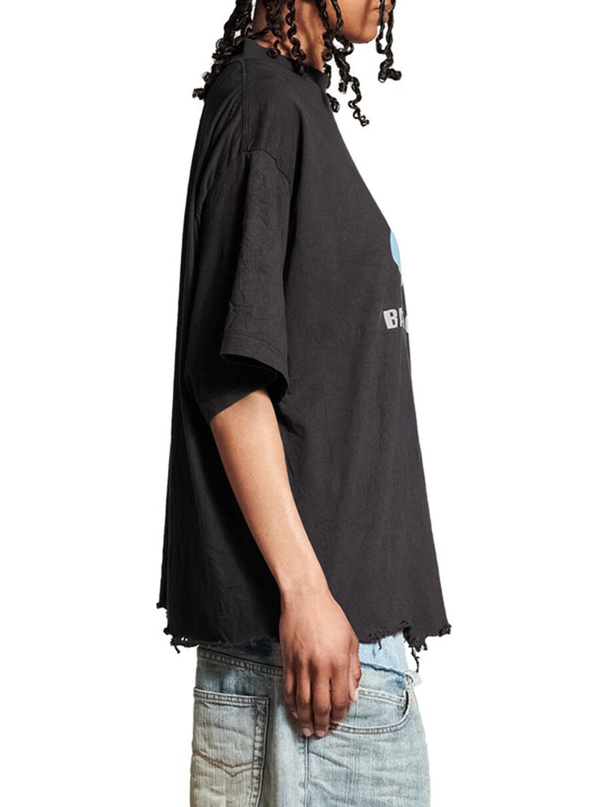 Balenciaga Loop Sports Icon Cropped T-Shirt | Saks Fifth Avenue