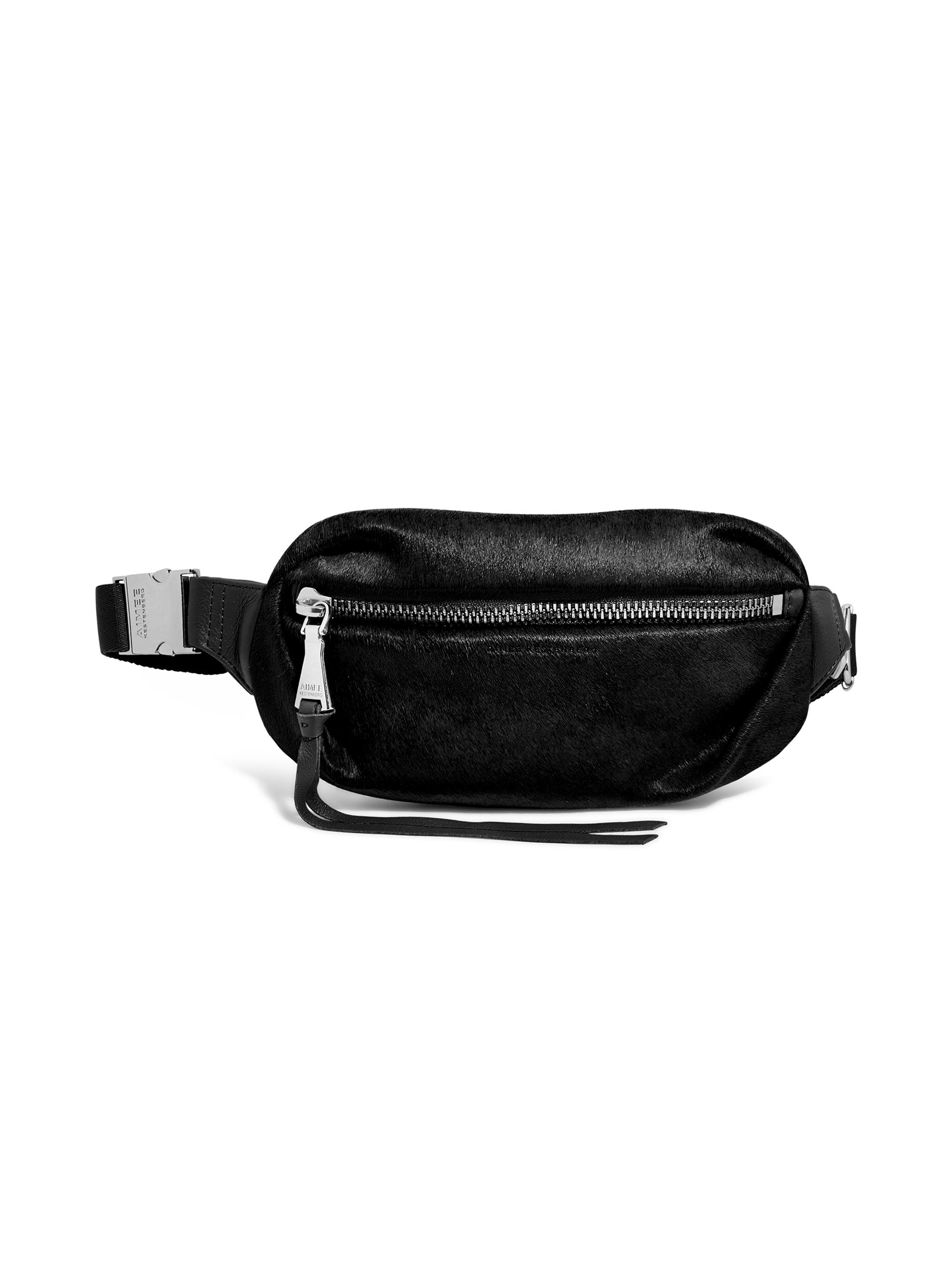 Aimee Kestenberg Women's Milan Calfhair Bum Bag - Black Haircalf