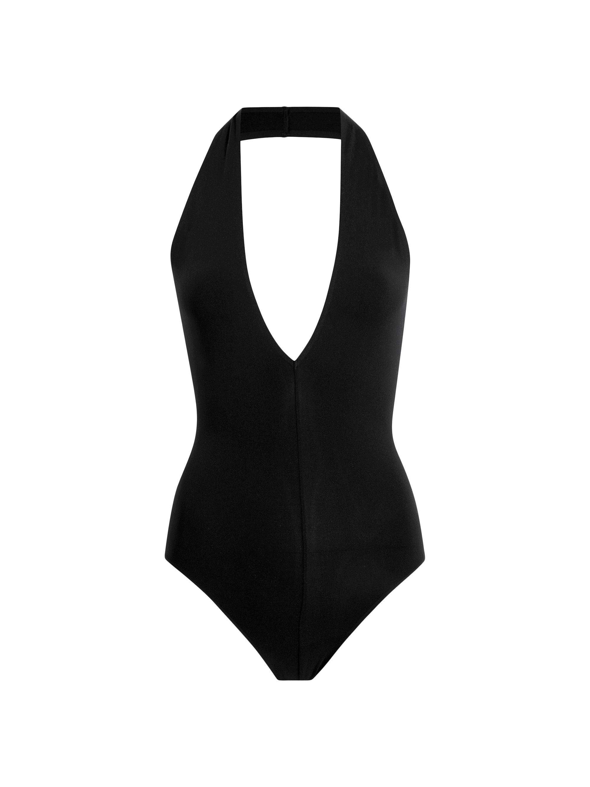Commando Women's Ballet Deep Plunge Halterneck Bodysuit - Black | Thumbnail 4