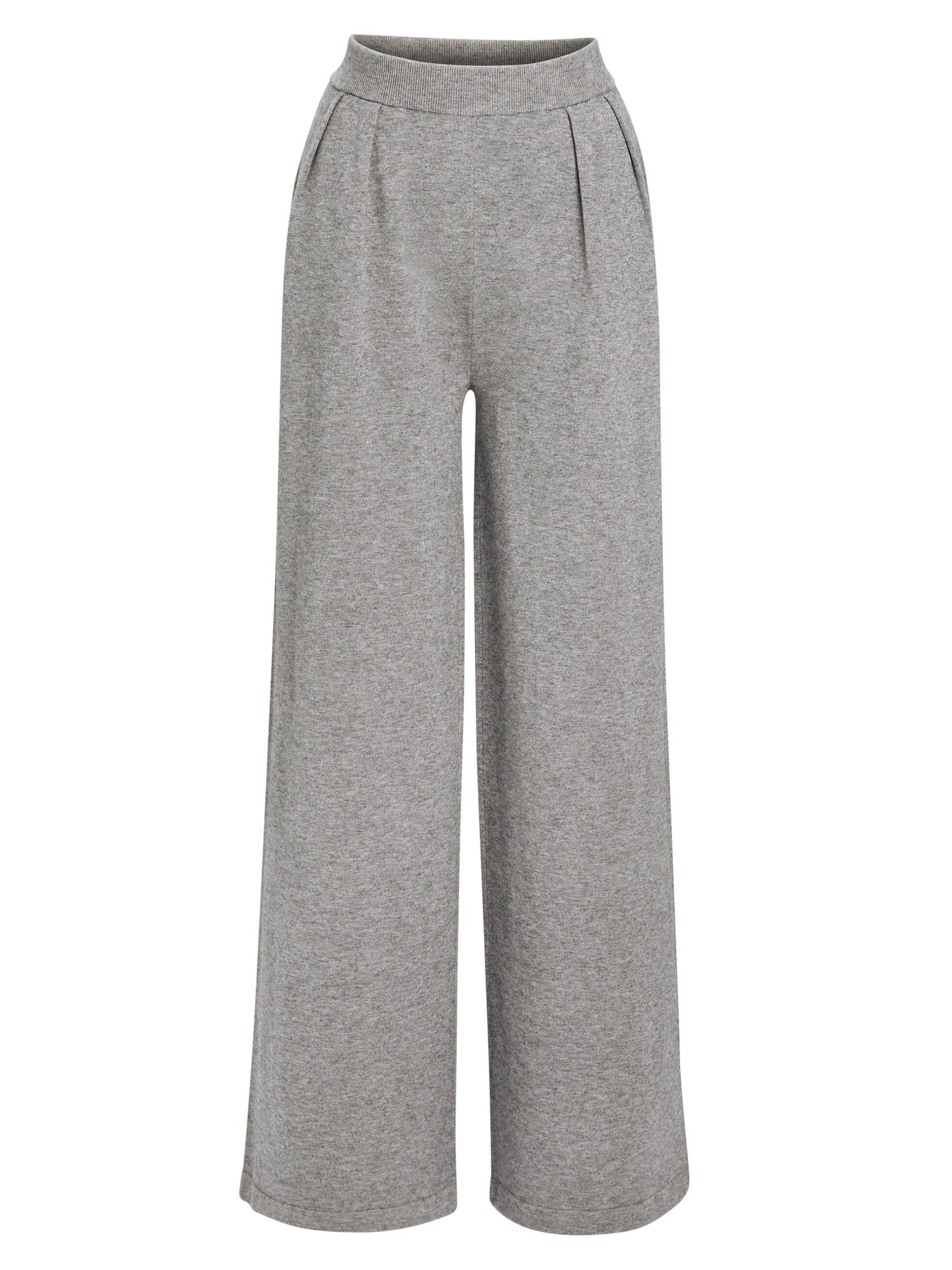 Ser.o.ya Women's Alya Knit Pleated Trousers - Heathered Grey
