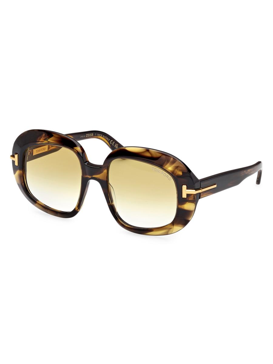 TOM FORD ICON 53MM Round Sunglasses | Saks Fifth Avenue