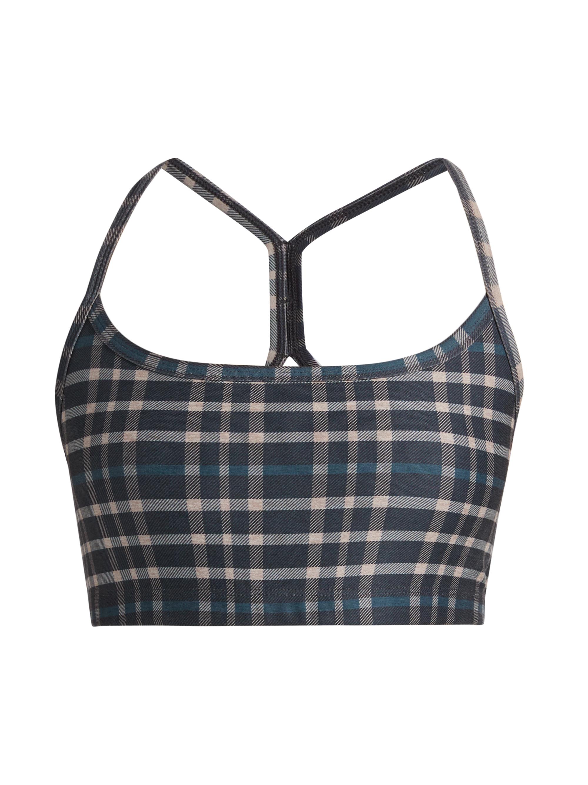 Beyond Yoga Women's SoftMark Slim Racerback Crop Tank - Preppy Plaid