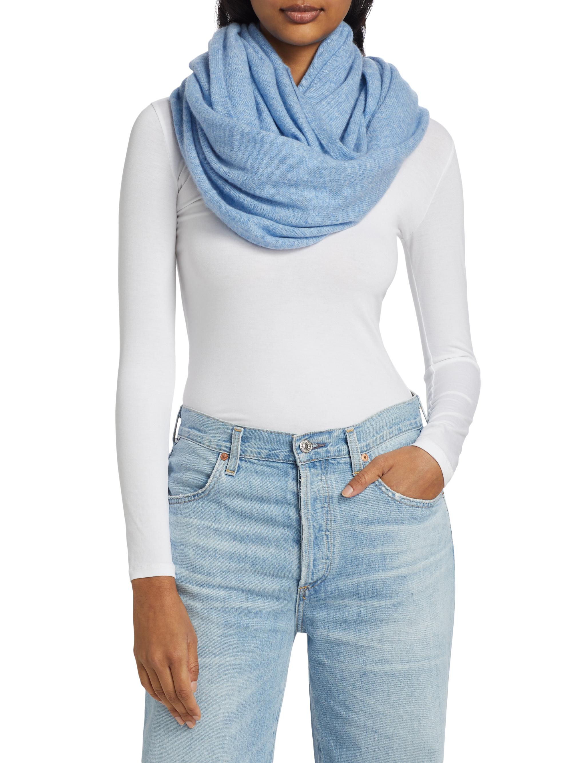 Saks Fifth Avenue Women's COLLECTION Lightweight Cashmere Infinity Scarf - Denim Sky Heather