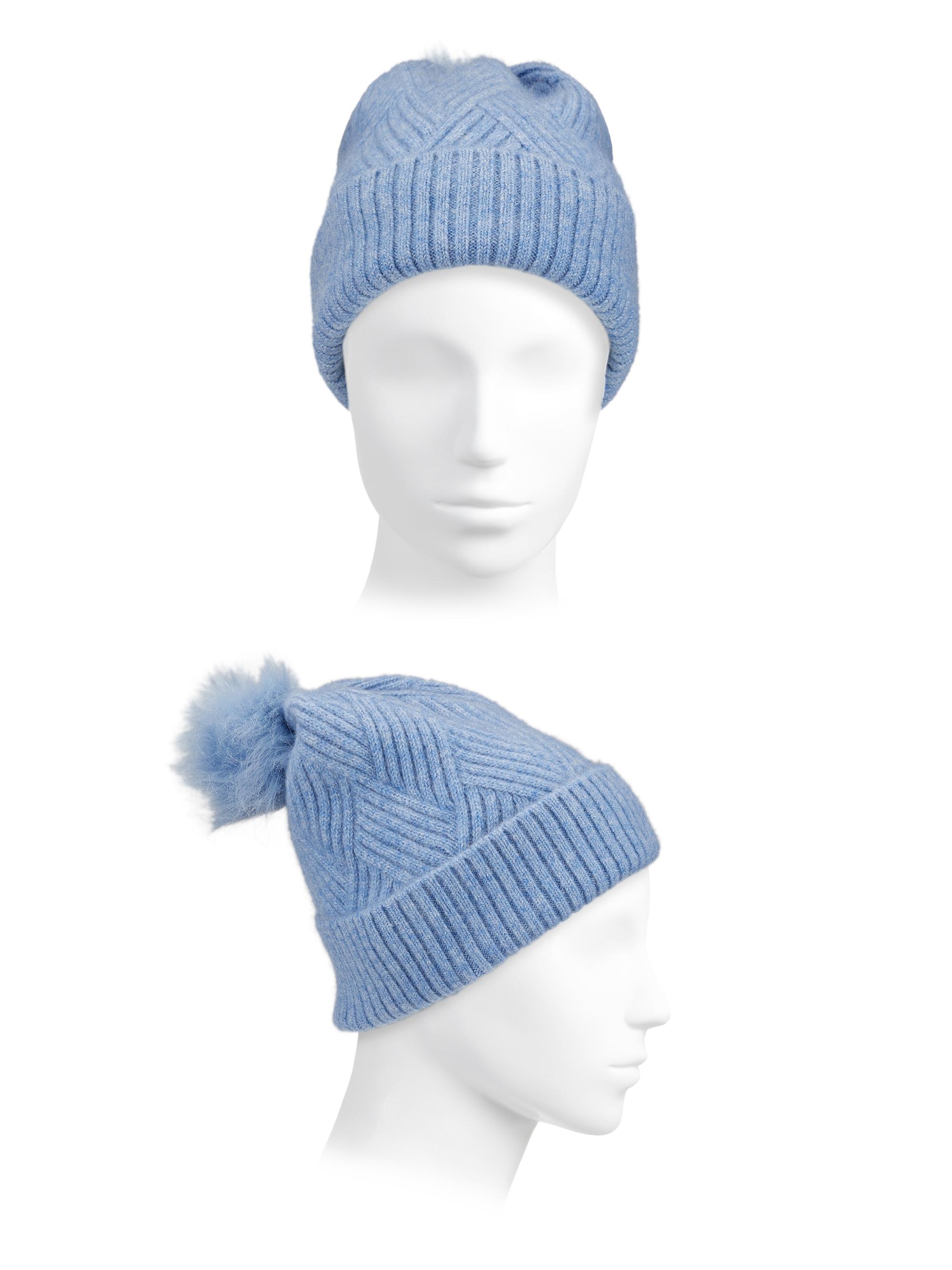 Saks Fifth Avenue Cable-Knit Ribbed Trim Hat | Saks Fifth Avenue