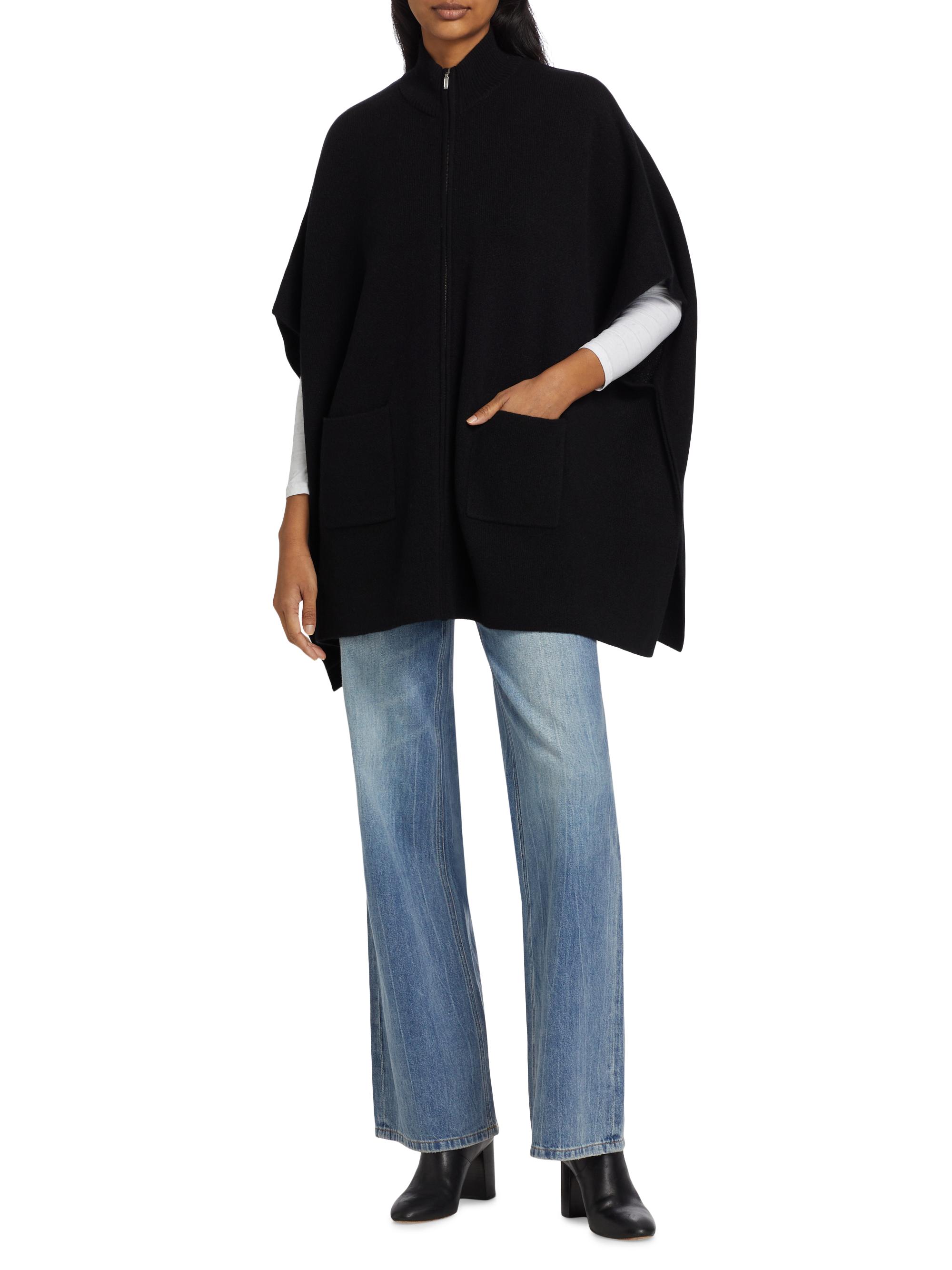 Saks Fifth Avenue COLLECTION Full-Zip Poncho | Saks Fifth Avenue