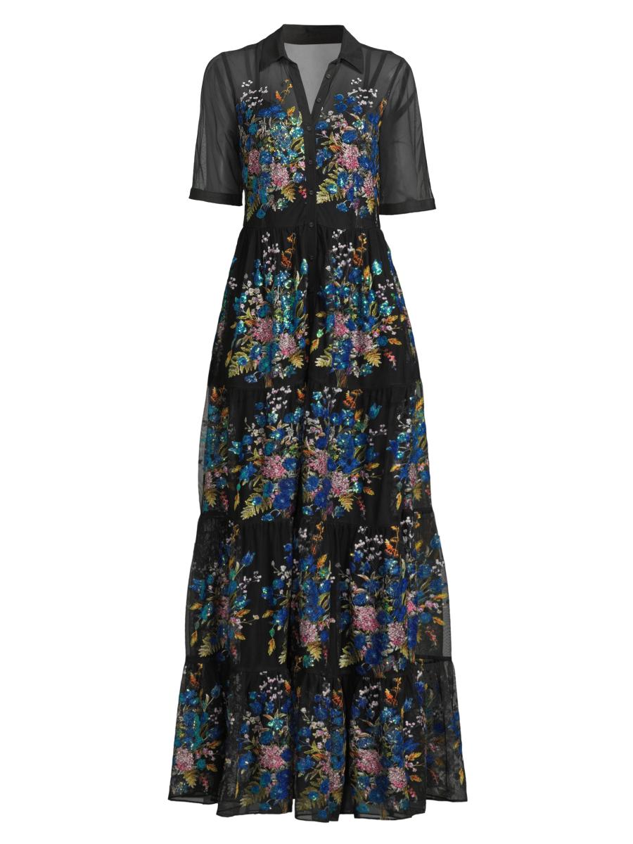 Johnny&#39;s - muu Buy SOGNATORE NERO HIGH LOW KAFTAN | Johnny Was