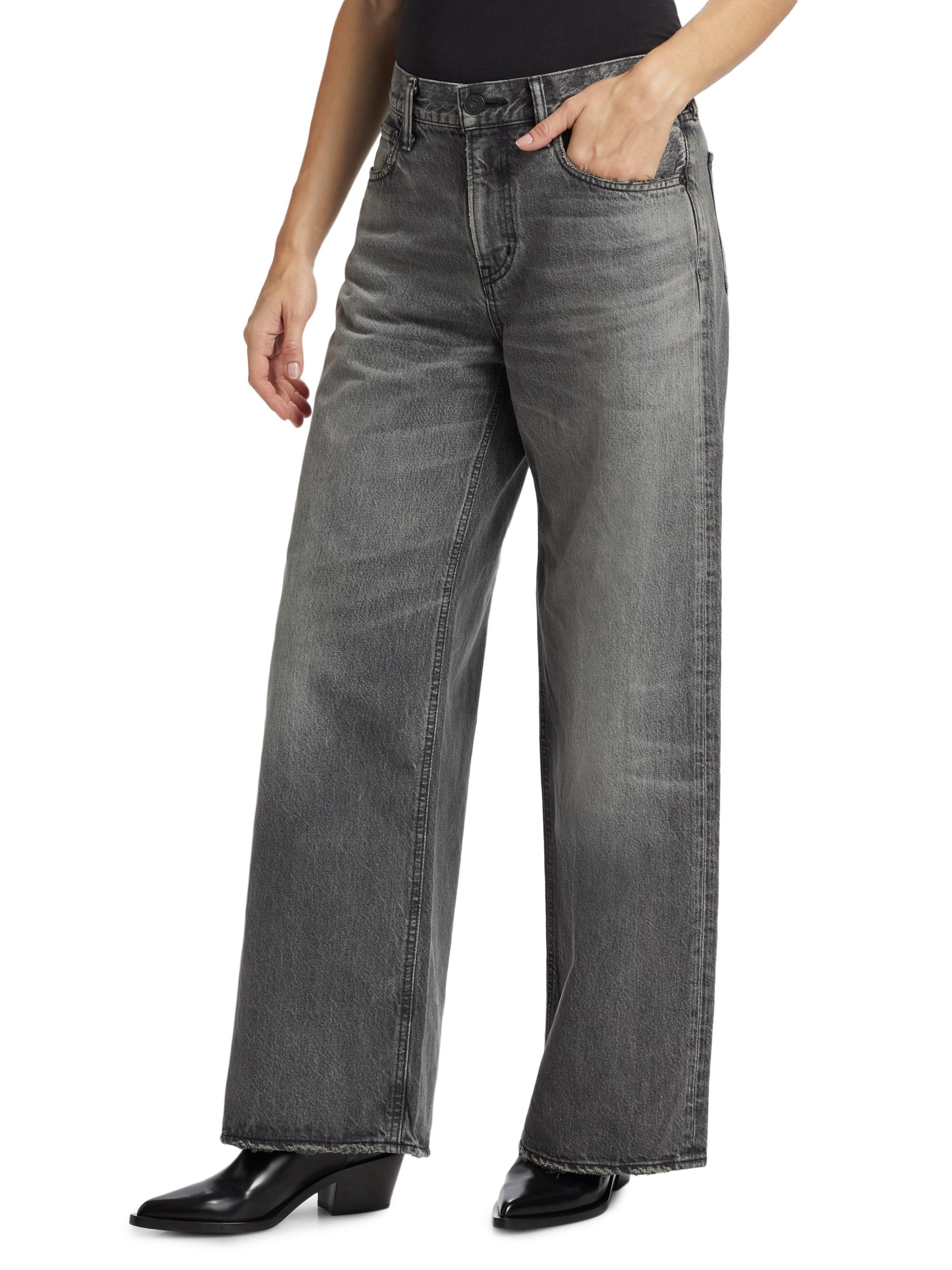 Moussy Vintage Elmont Super Wide Mid-Rise Jeans | Saks Fifth