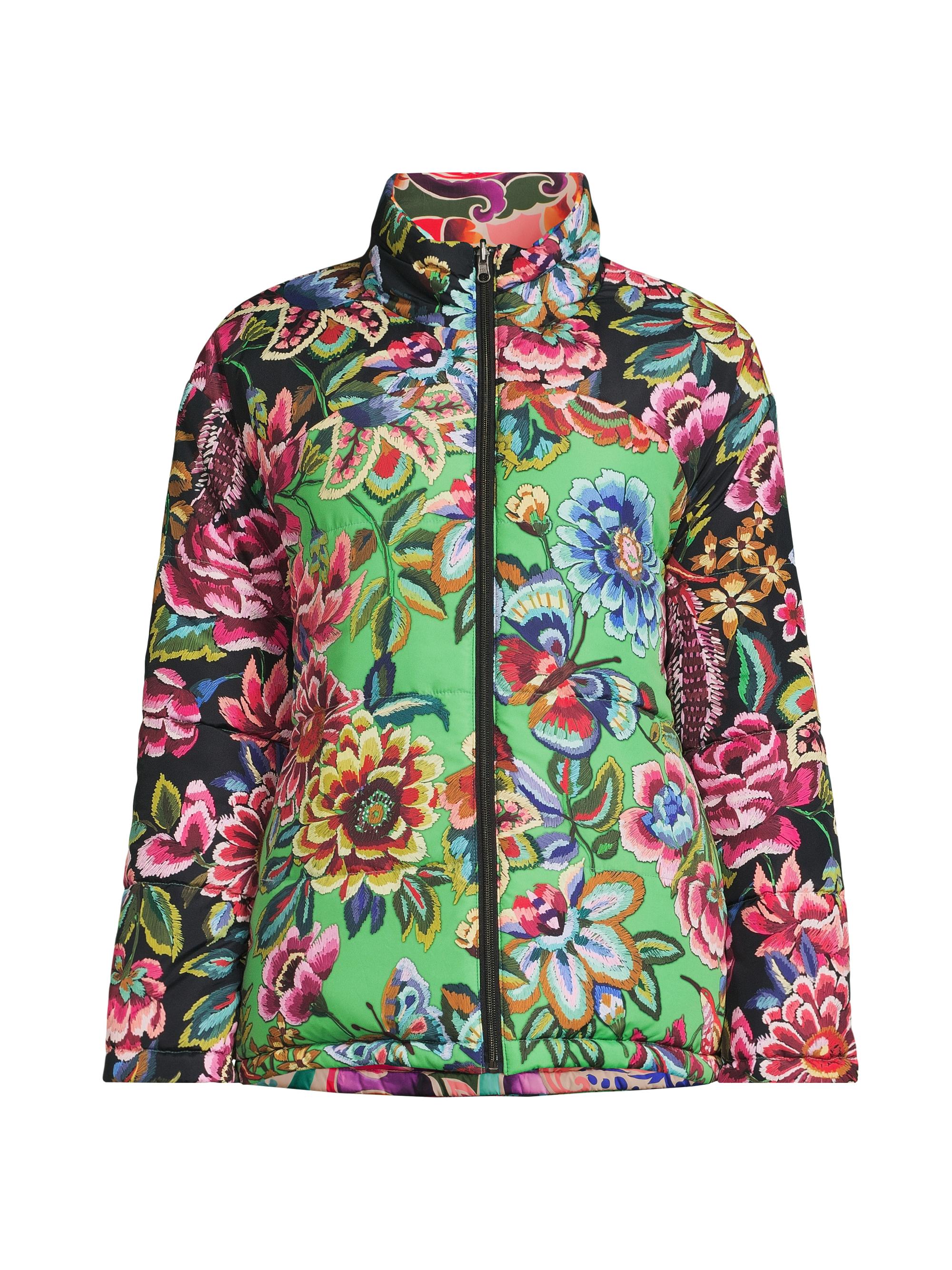 Johnny Was Women's Pia Reversible Puffer Jacket - Antique Flower