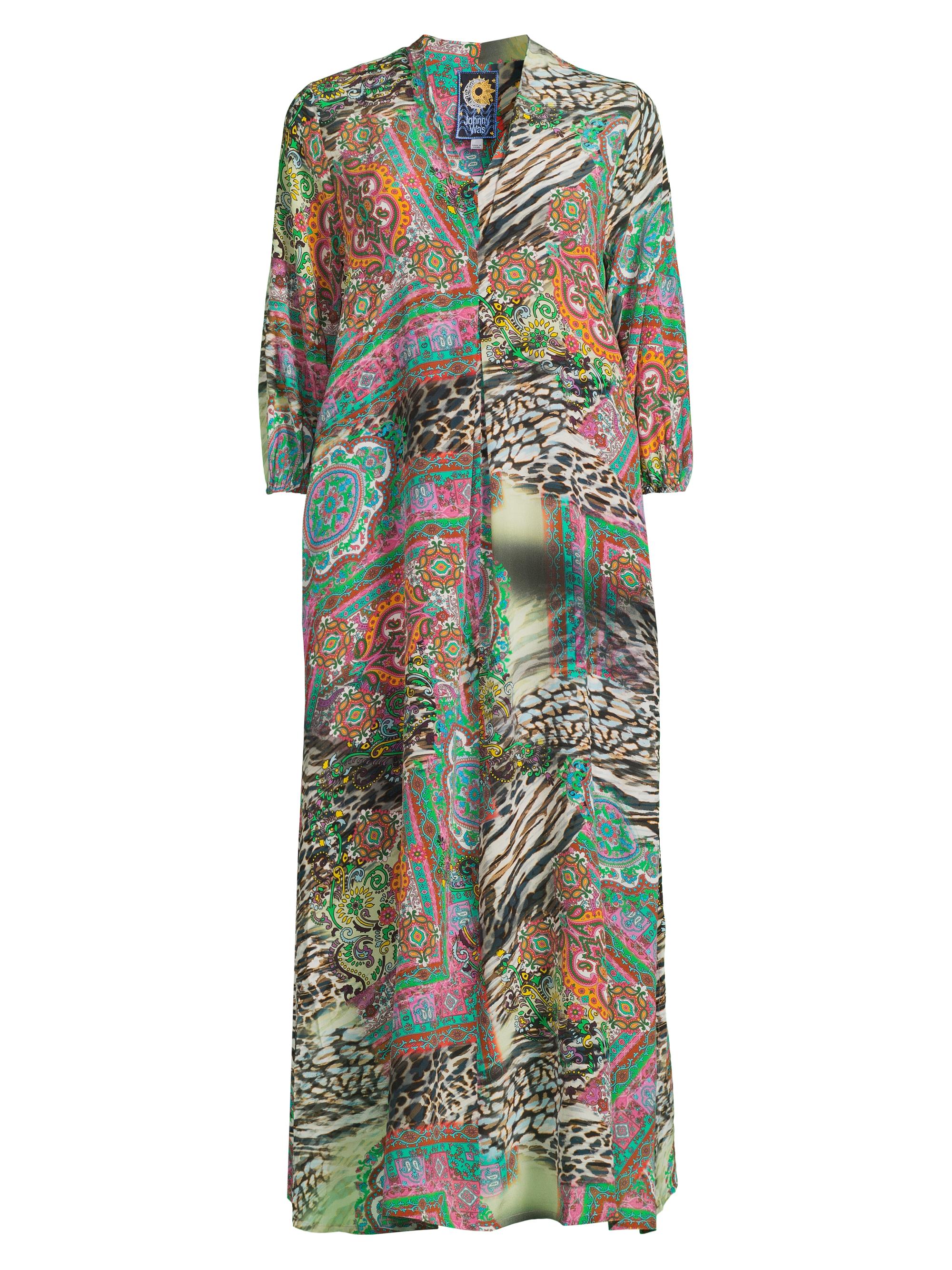 Johnny Was Women's Kahinu Paisley Tie Slip Dress - Paisley Tie