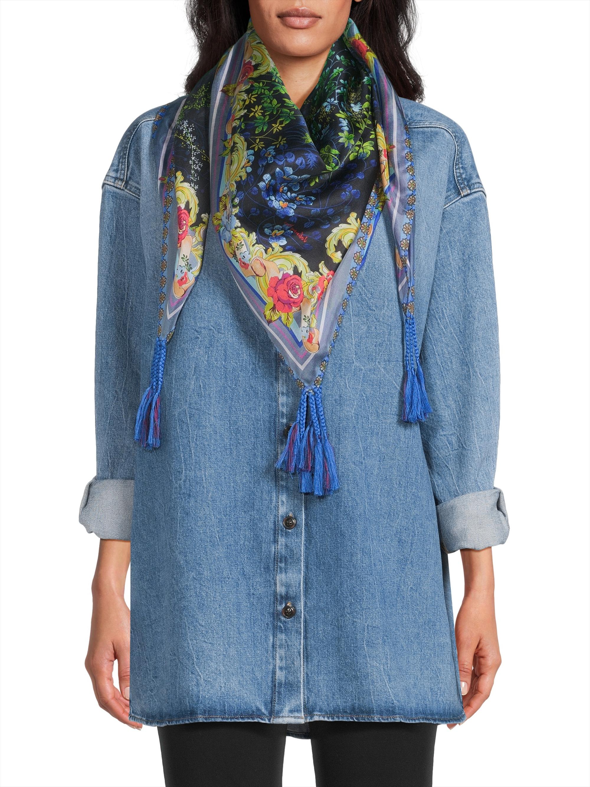 Johnny Was Women's Magic Garden Silk Scarf - Magic Garden