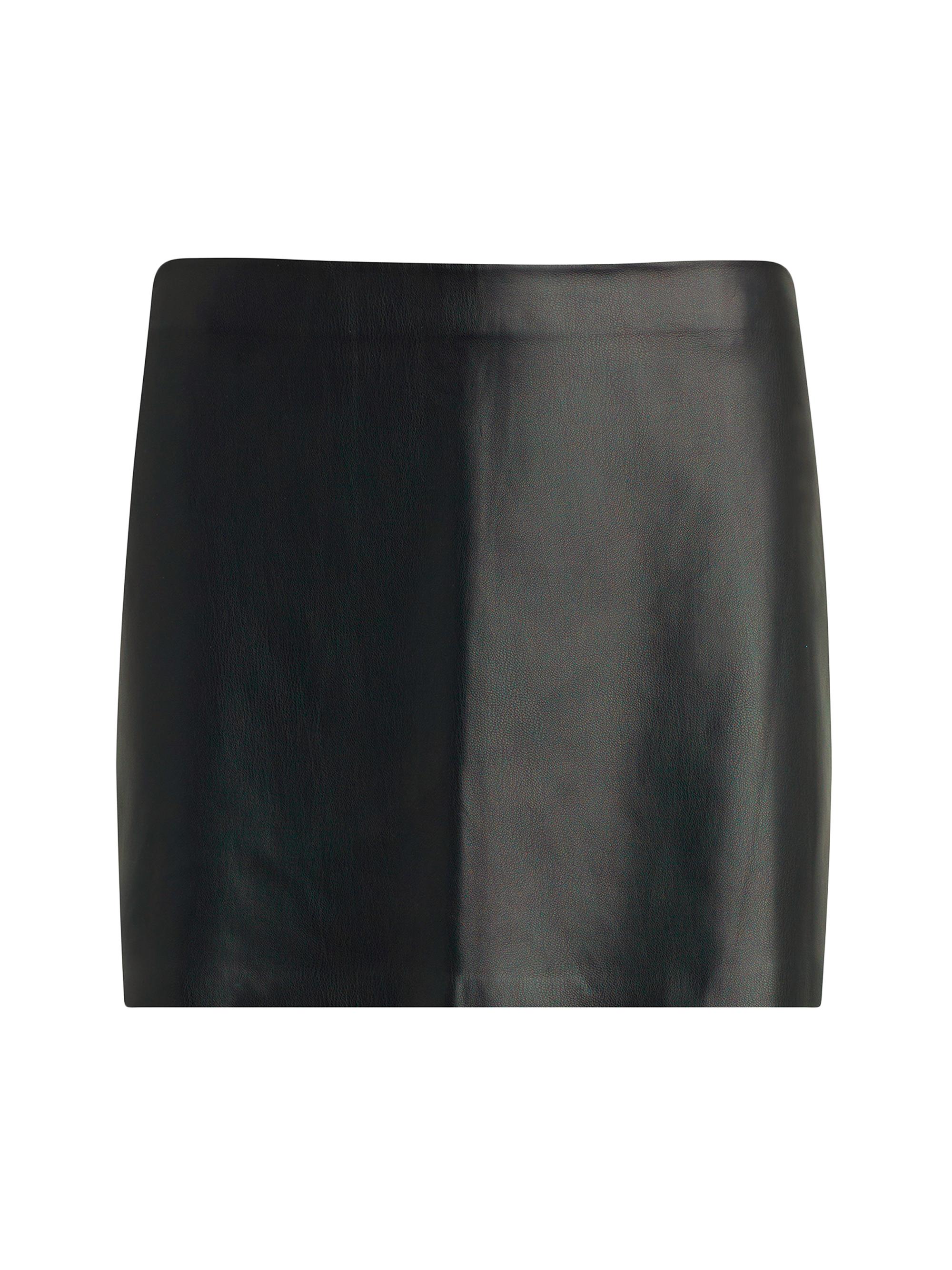 Joe's Jeans Women's Faux Leather Pencil Miniskirt - Black