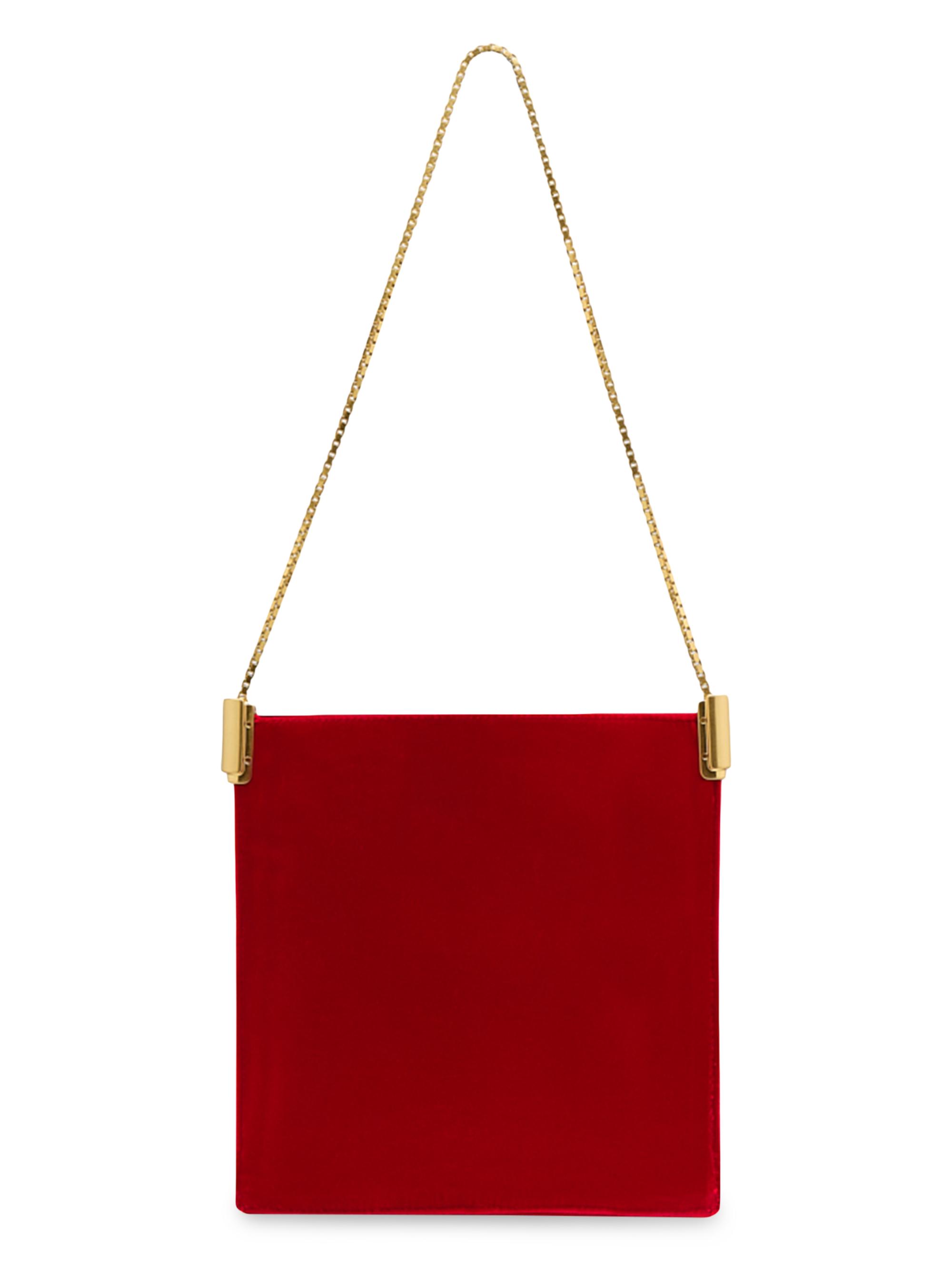 Neous Women's Dorado 1.0 Velvet Shoulder Bag - Red