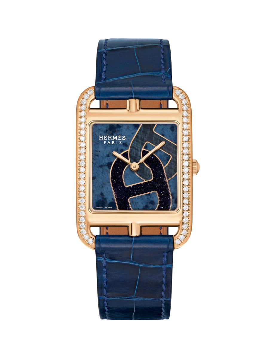 HERMÈS Cape Cod Anchor Chain 18K Rose Gold, Dumortierite