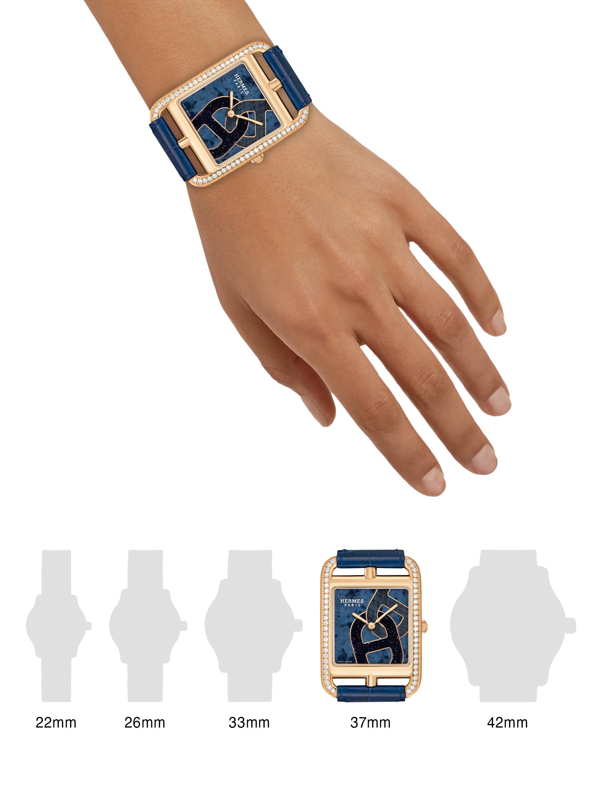 HERMÈS Cape Cod Anchor Chain 18K Rose Gold, Dumortierite