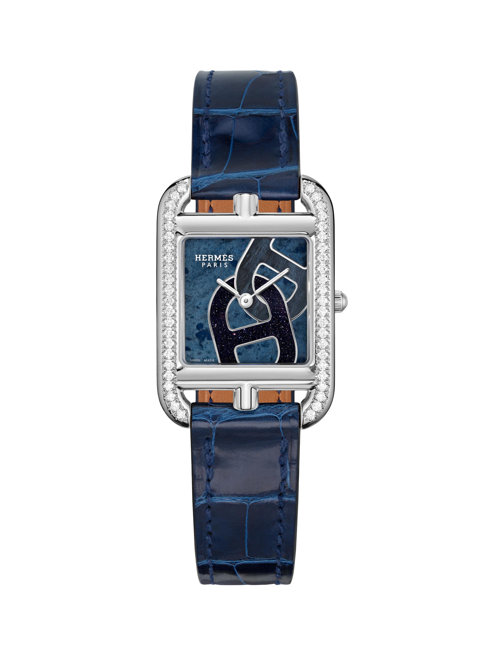 HERMÈS Cape Cod Anchor Chain 18K Rose Gold, Nephrite Jade