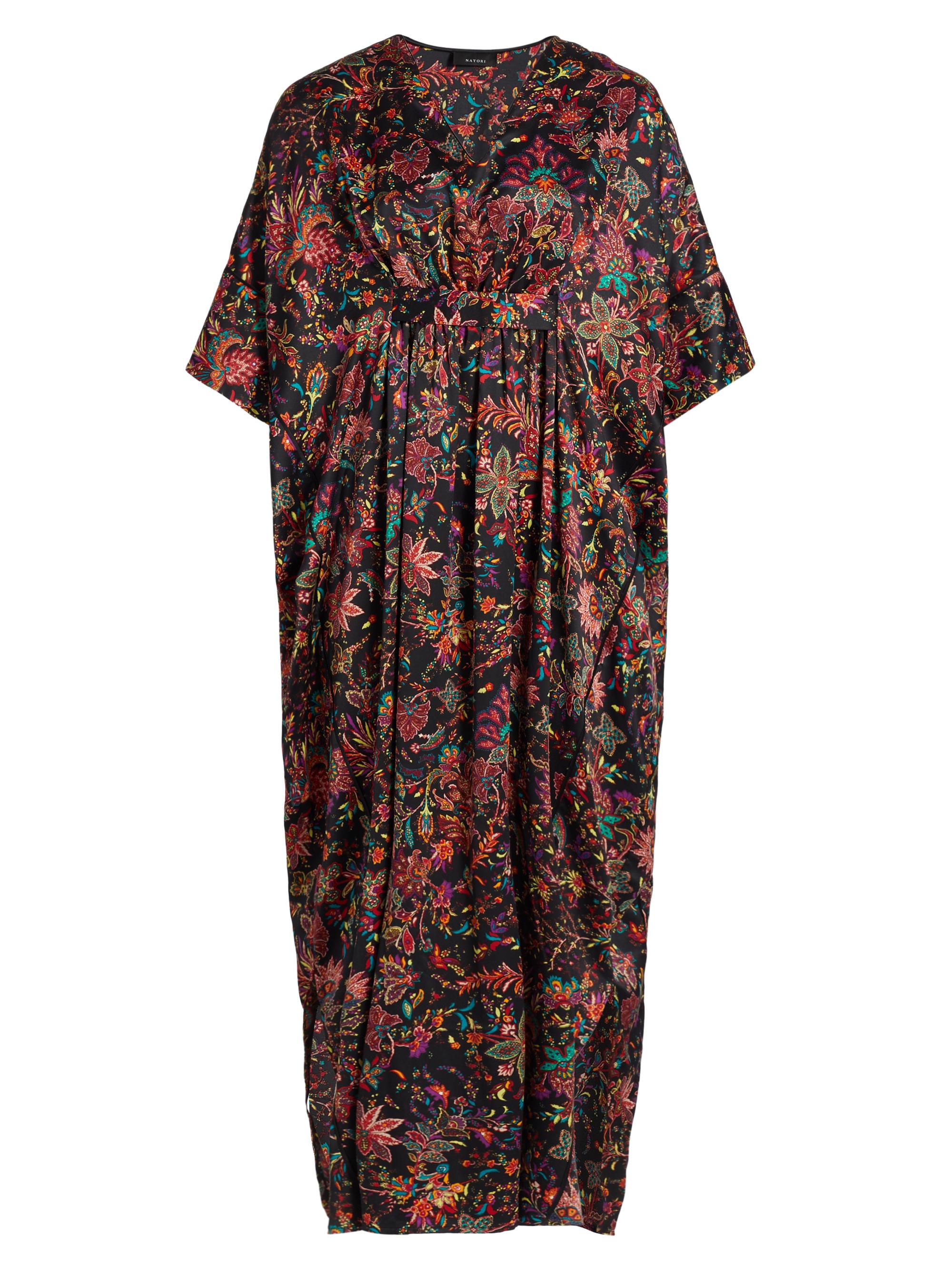 Natori Women's Granada Floral Nightgown - Black Multi