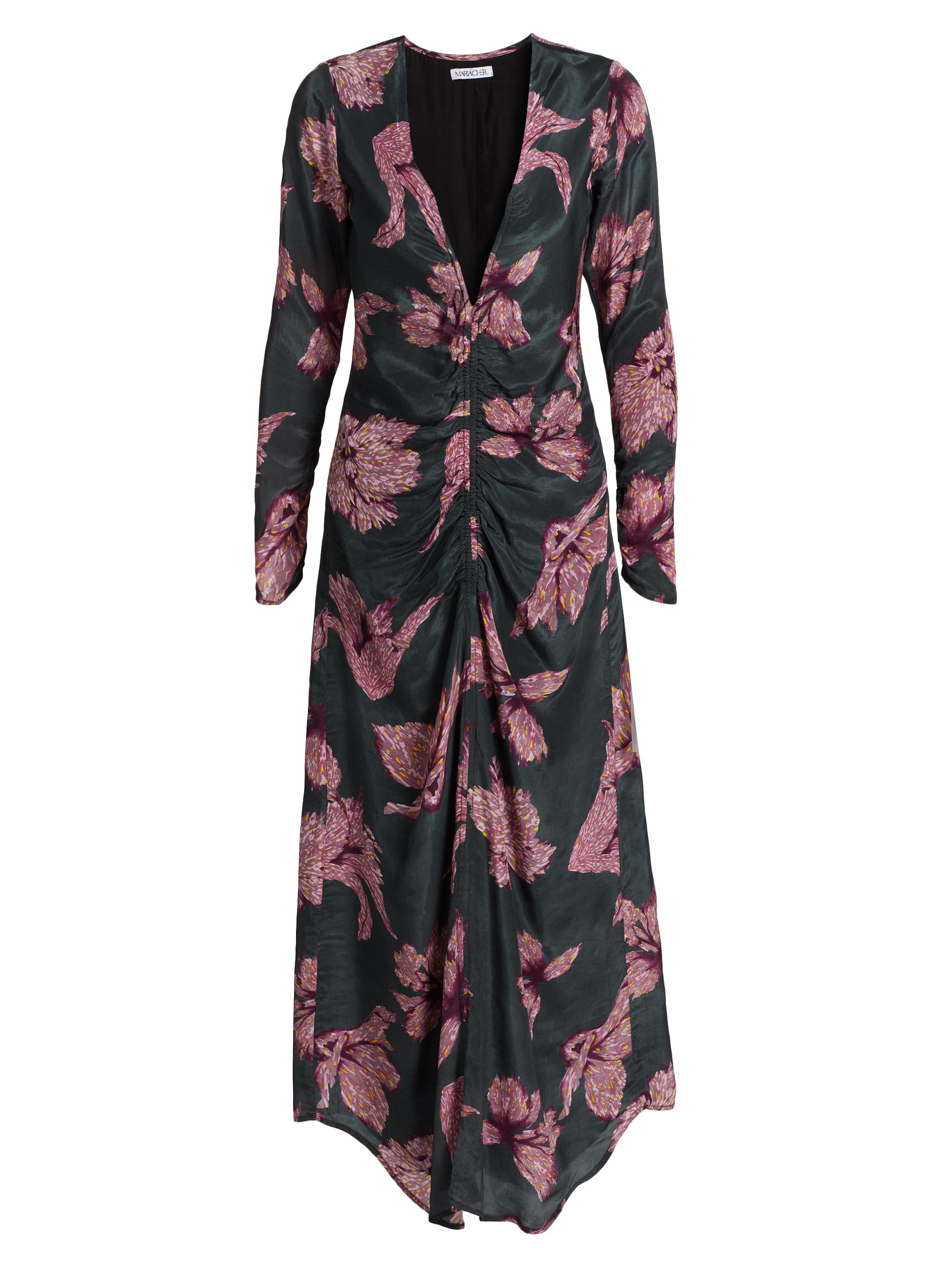 Maria Cher Women's Berisso Kendra Floral Maxi Dress - Burgundy Blossom